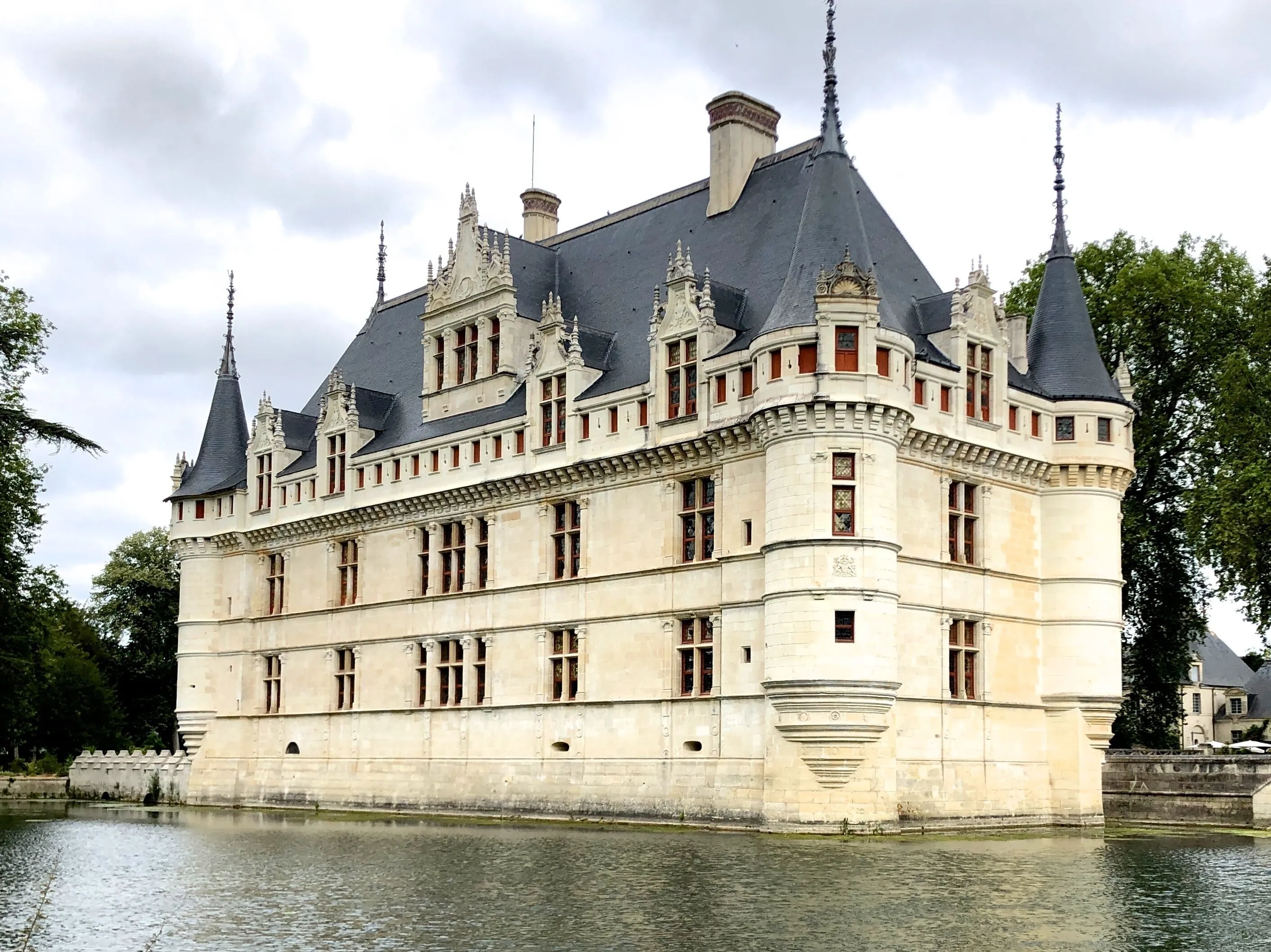 View of Chateau d'Azay-le-Rideau from the water