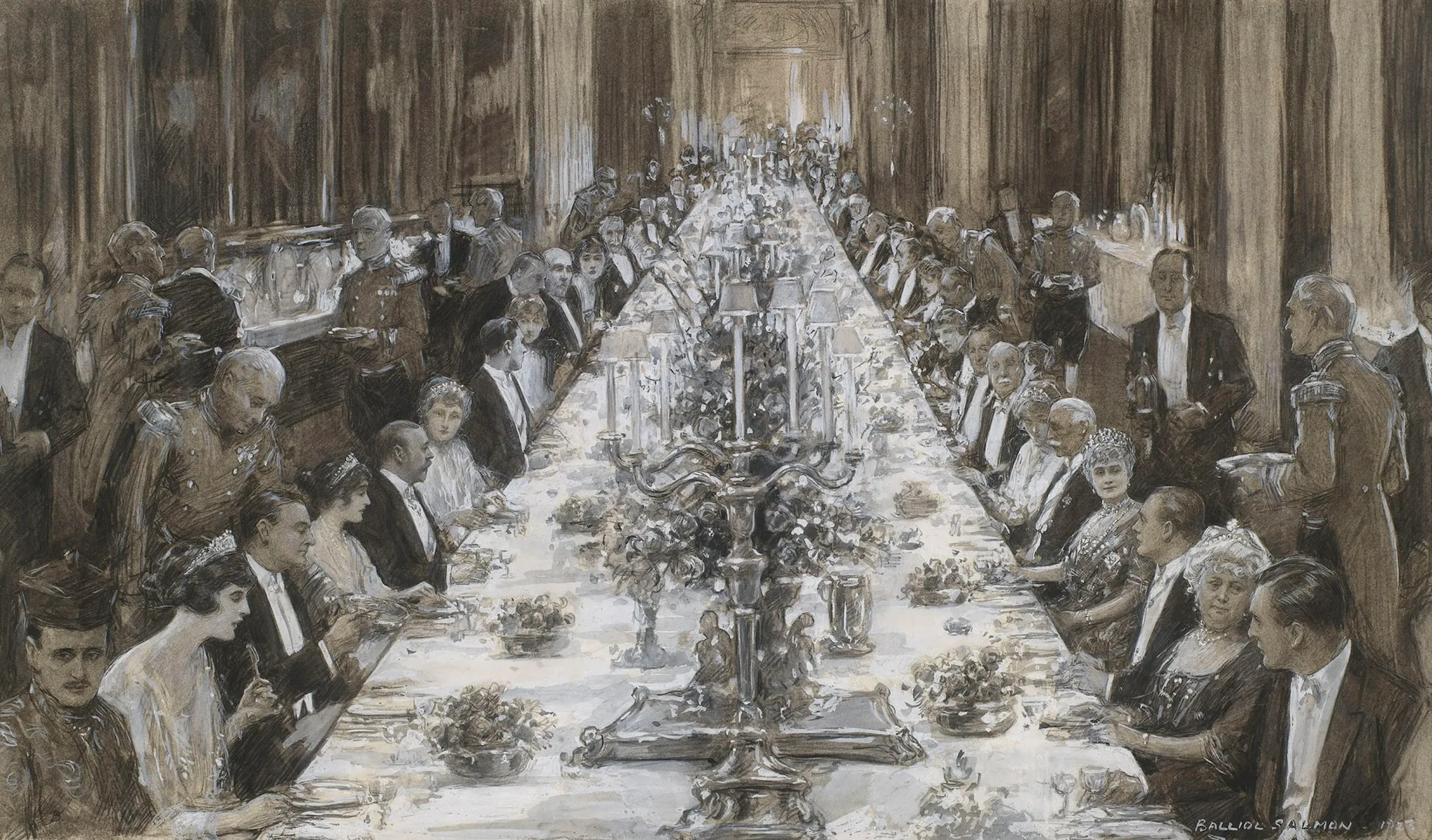 Historic royal banquet at Buckingham Palace