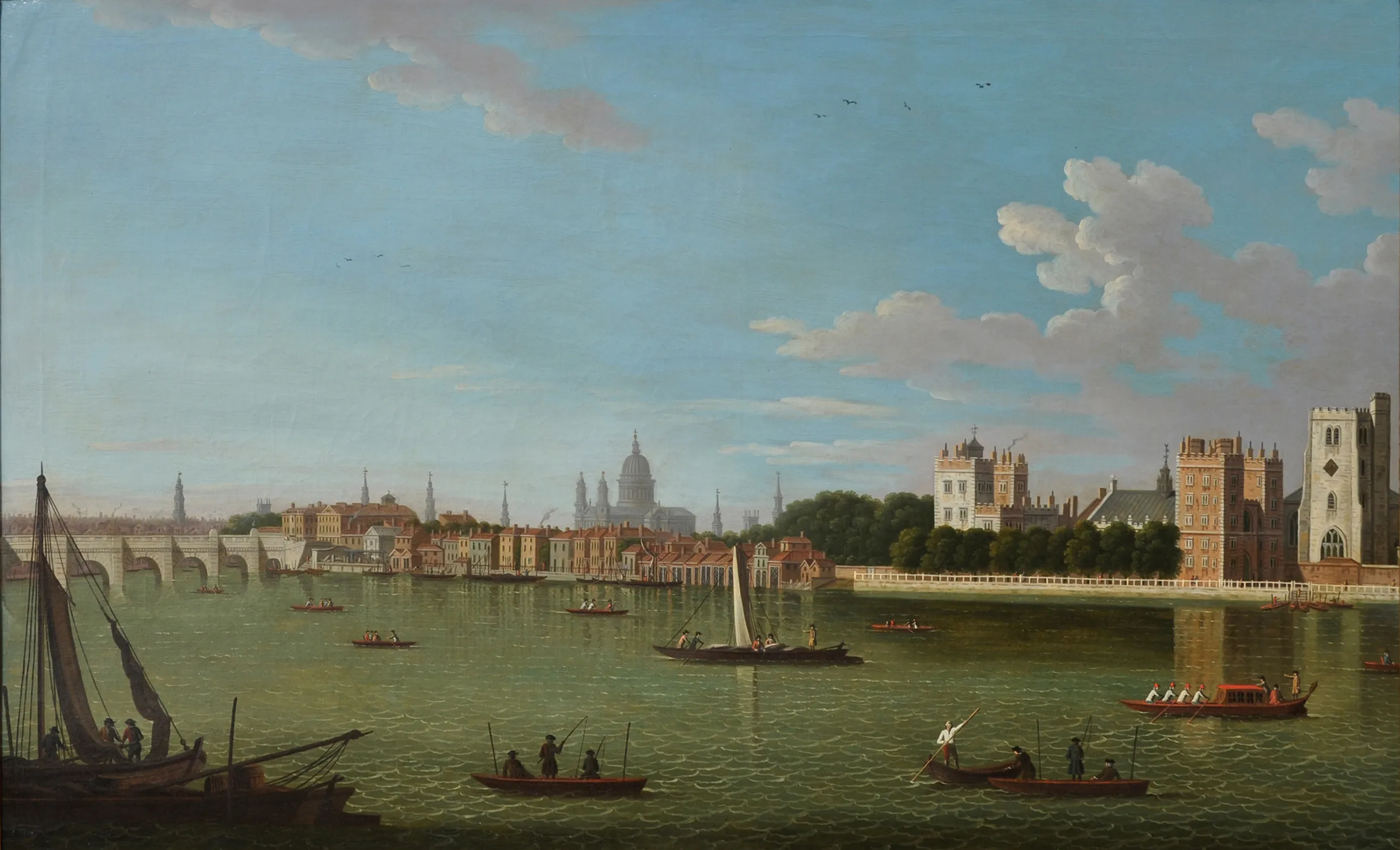 Historic boats by Old London Bridge