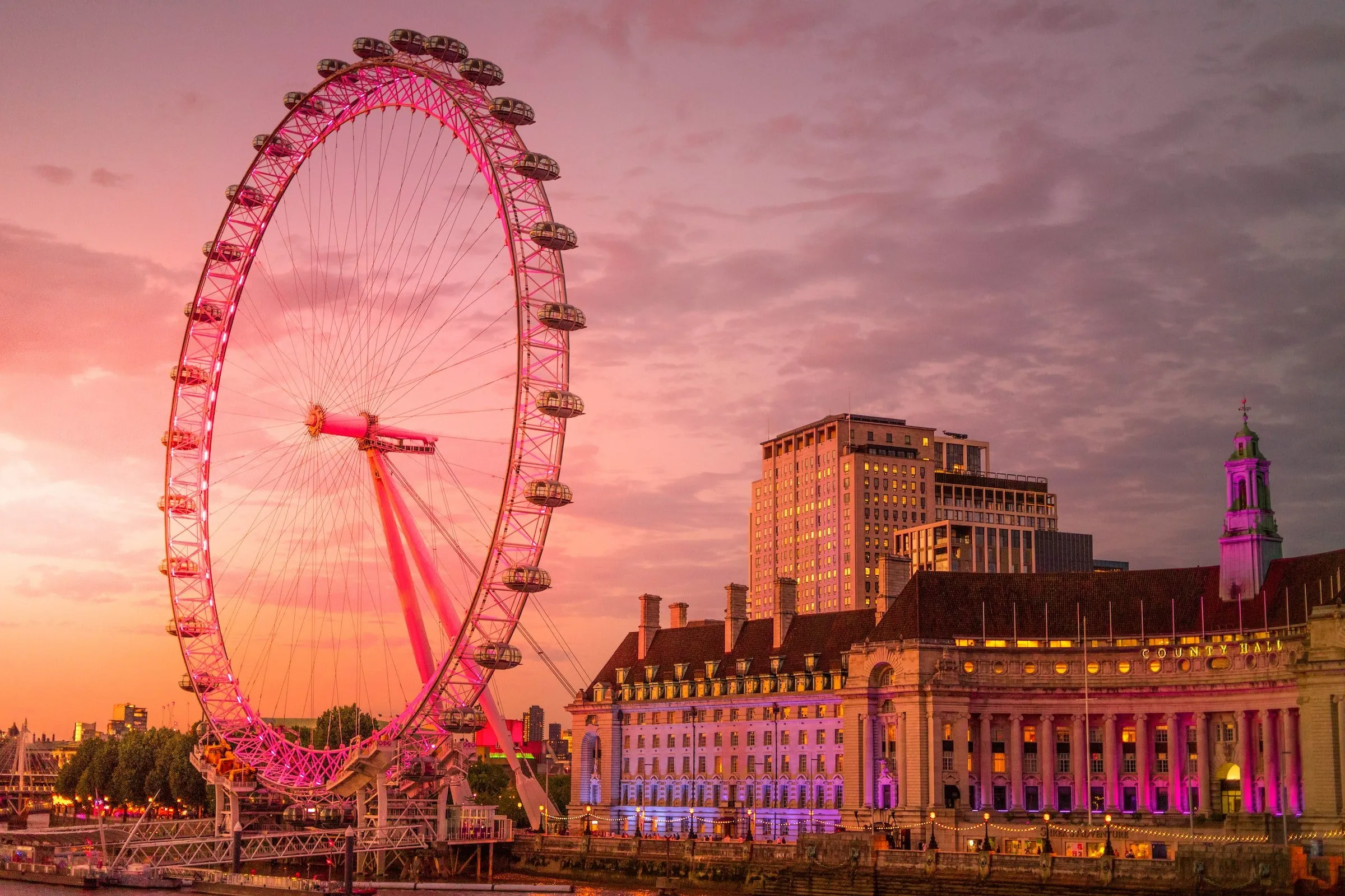 London Eye Sunset View