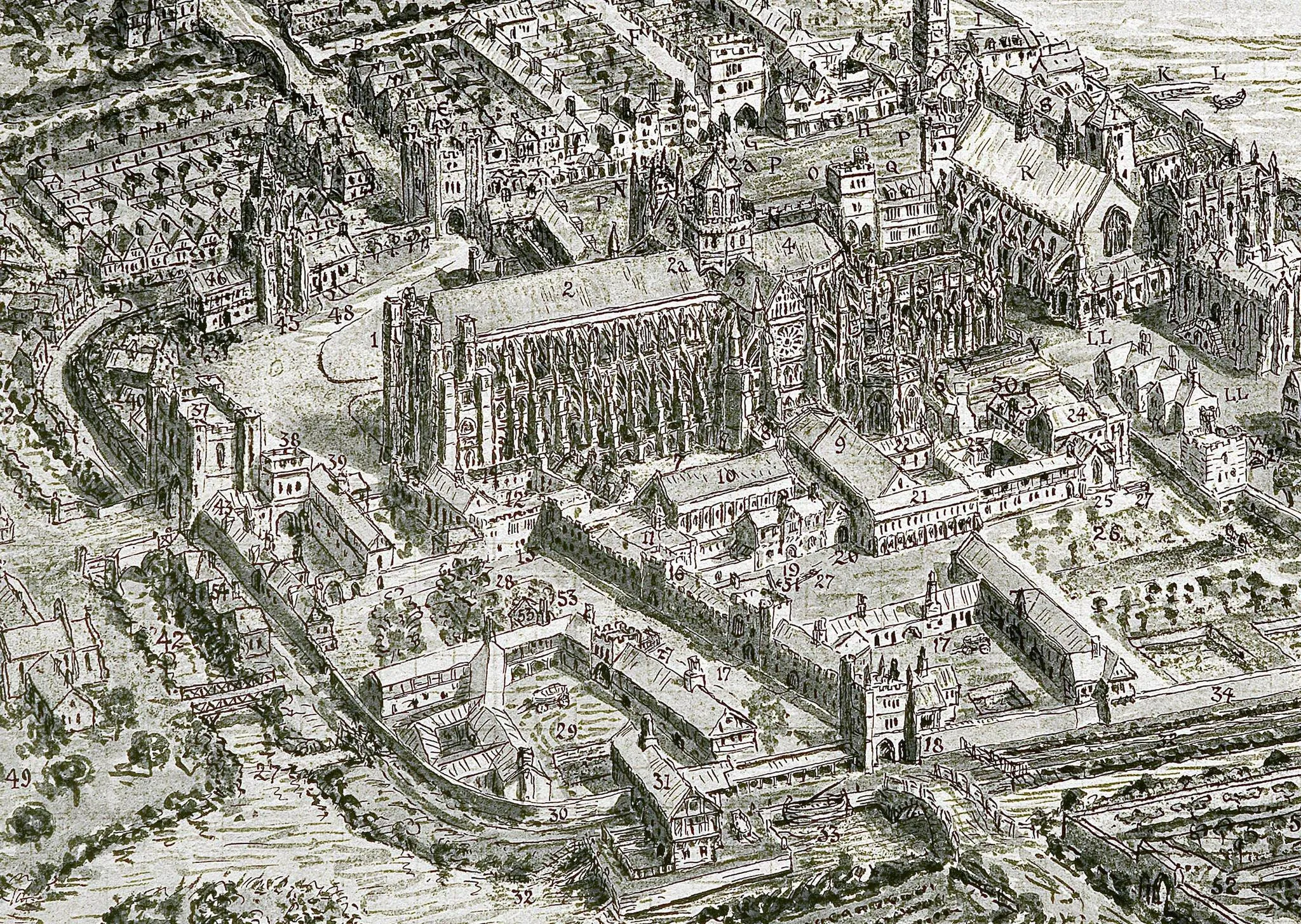 Early depiction related to Westminster Abbey origins