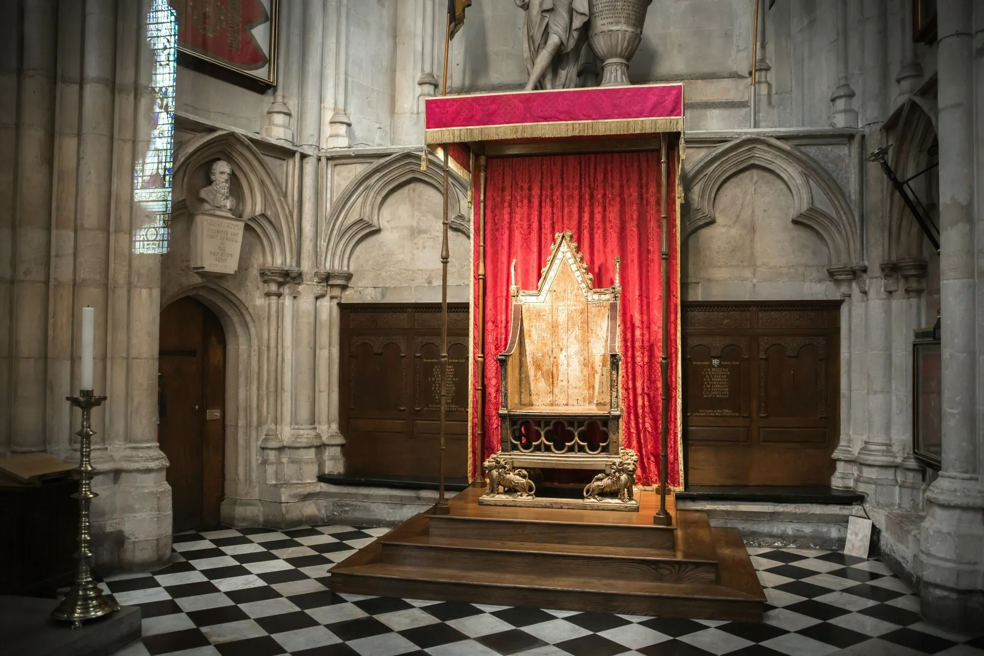 The Coronation Chair in Westminster Abbey