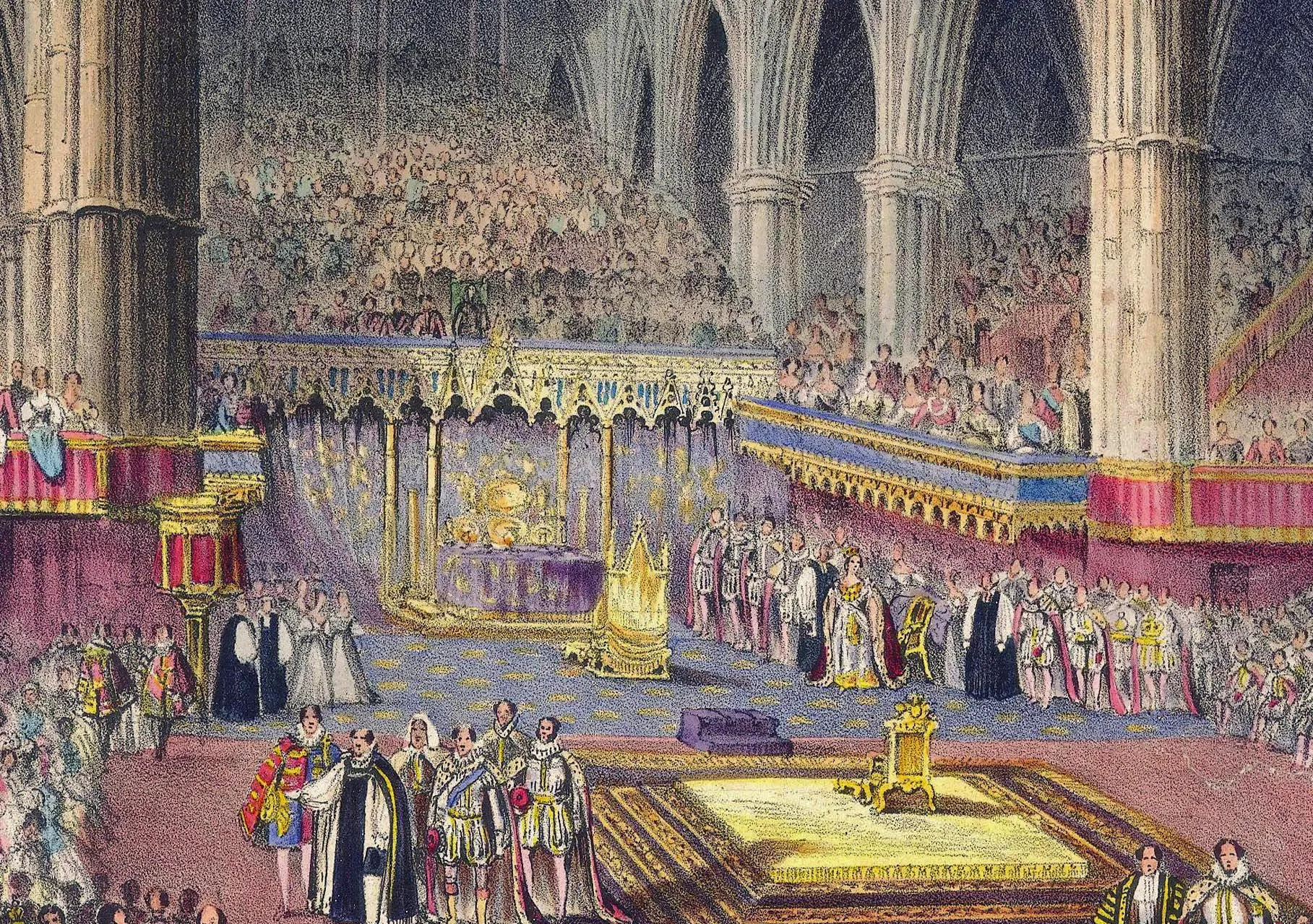 Queen Victoria's coronation at Westminster Abbey