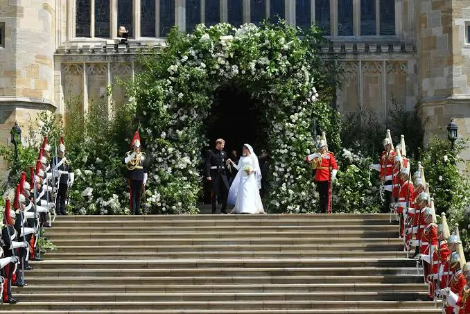 St George's Chapel during a royal wedding