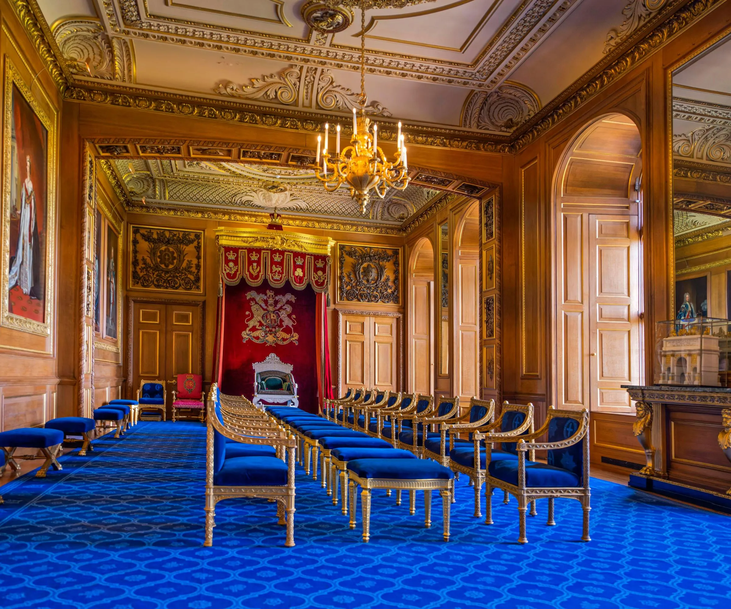 Throne Room interior at Windsor Castle