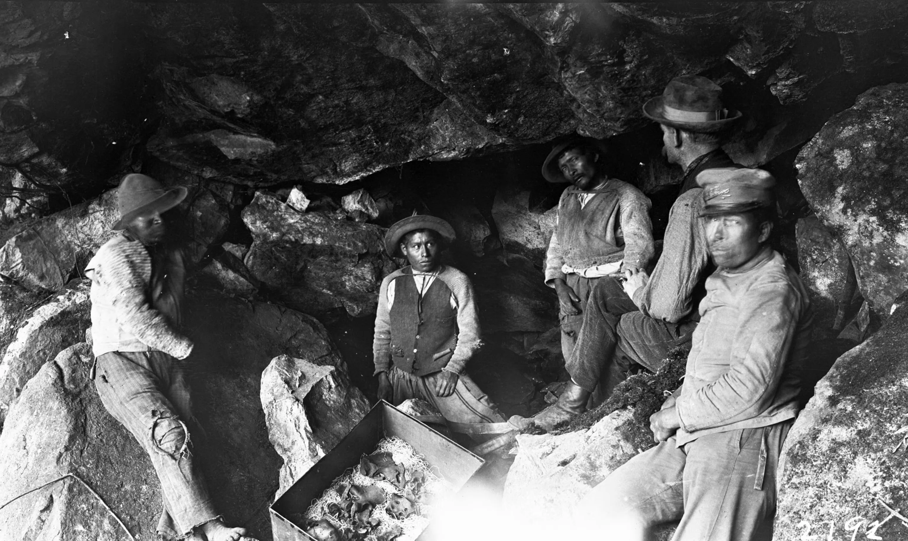 Archaeological excavation among Inca structures