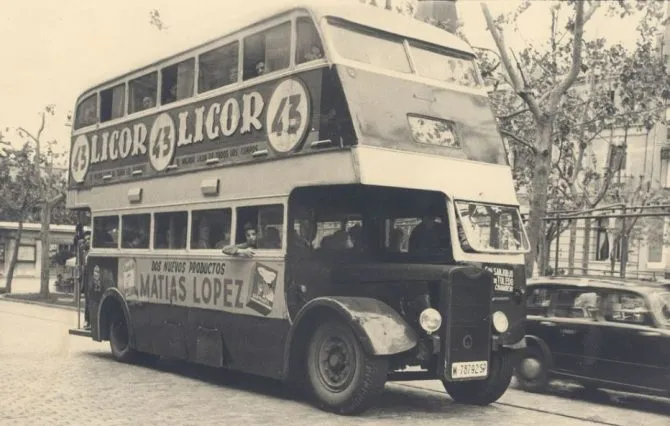 Guy Arab bus from 1946 in Madrid