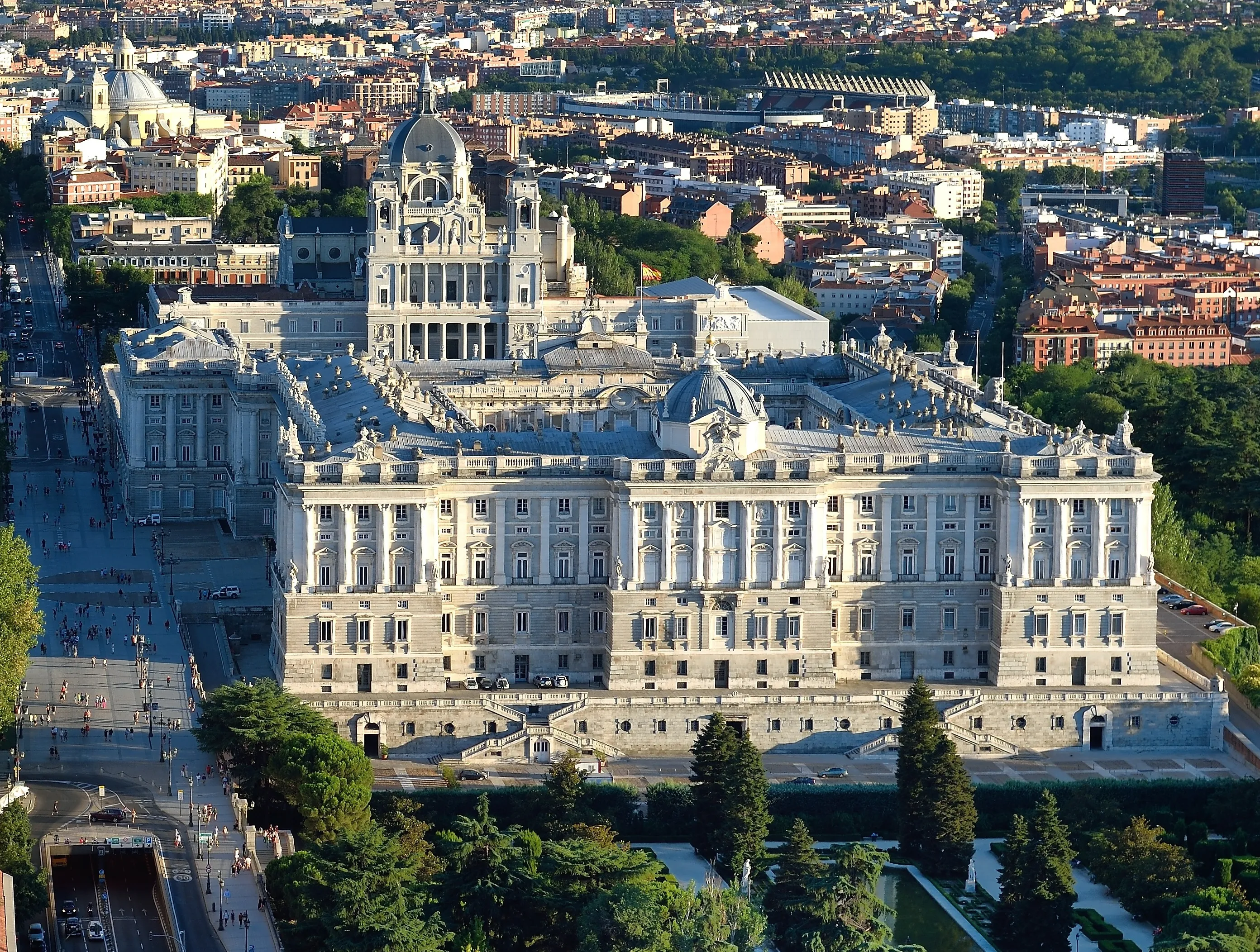 Royal Palace of Madrid with gardens
