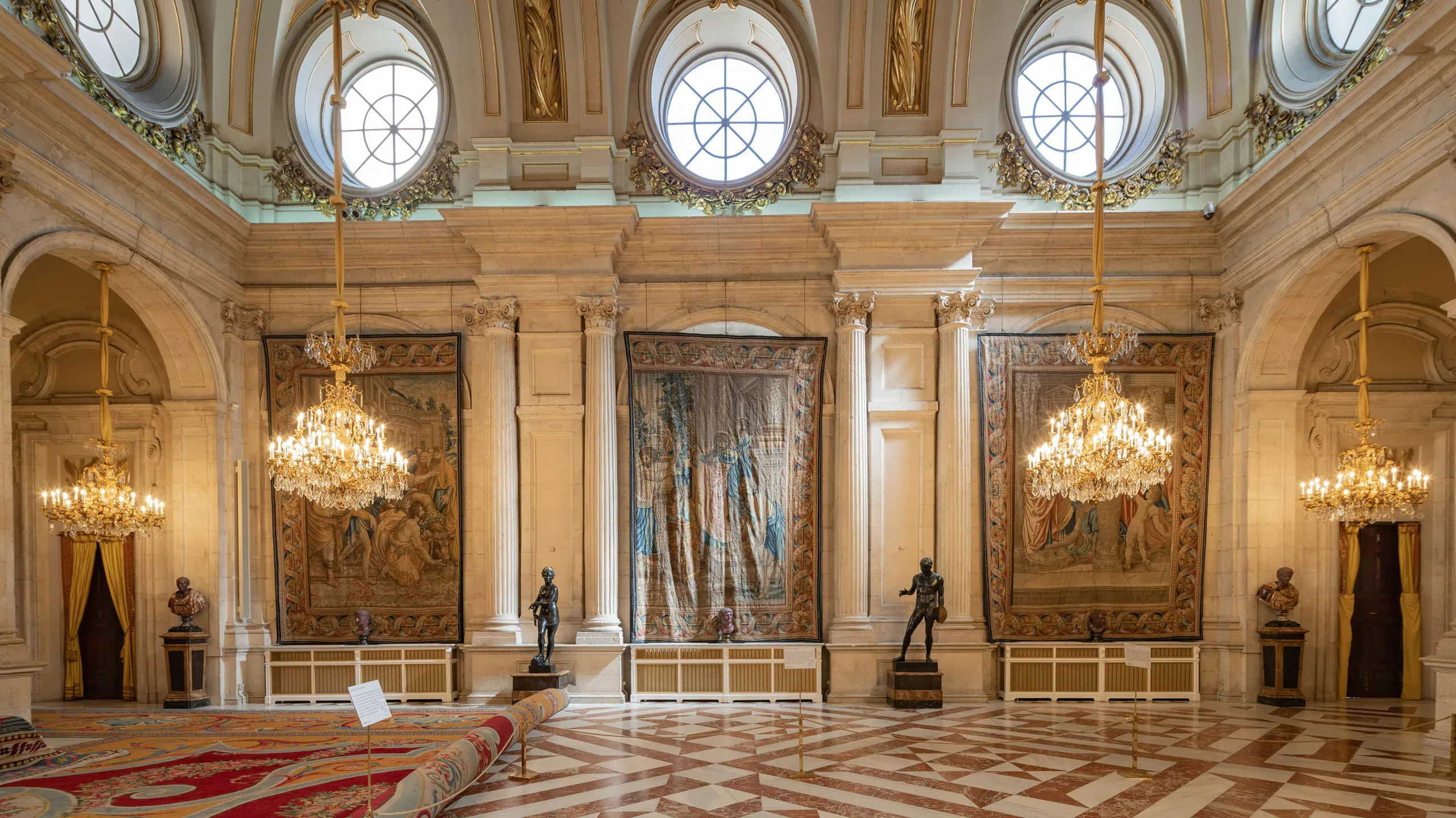 Main hall of the Royal Palace of Madrid