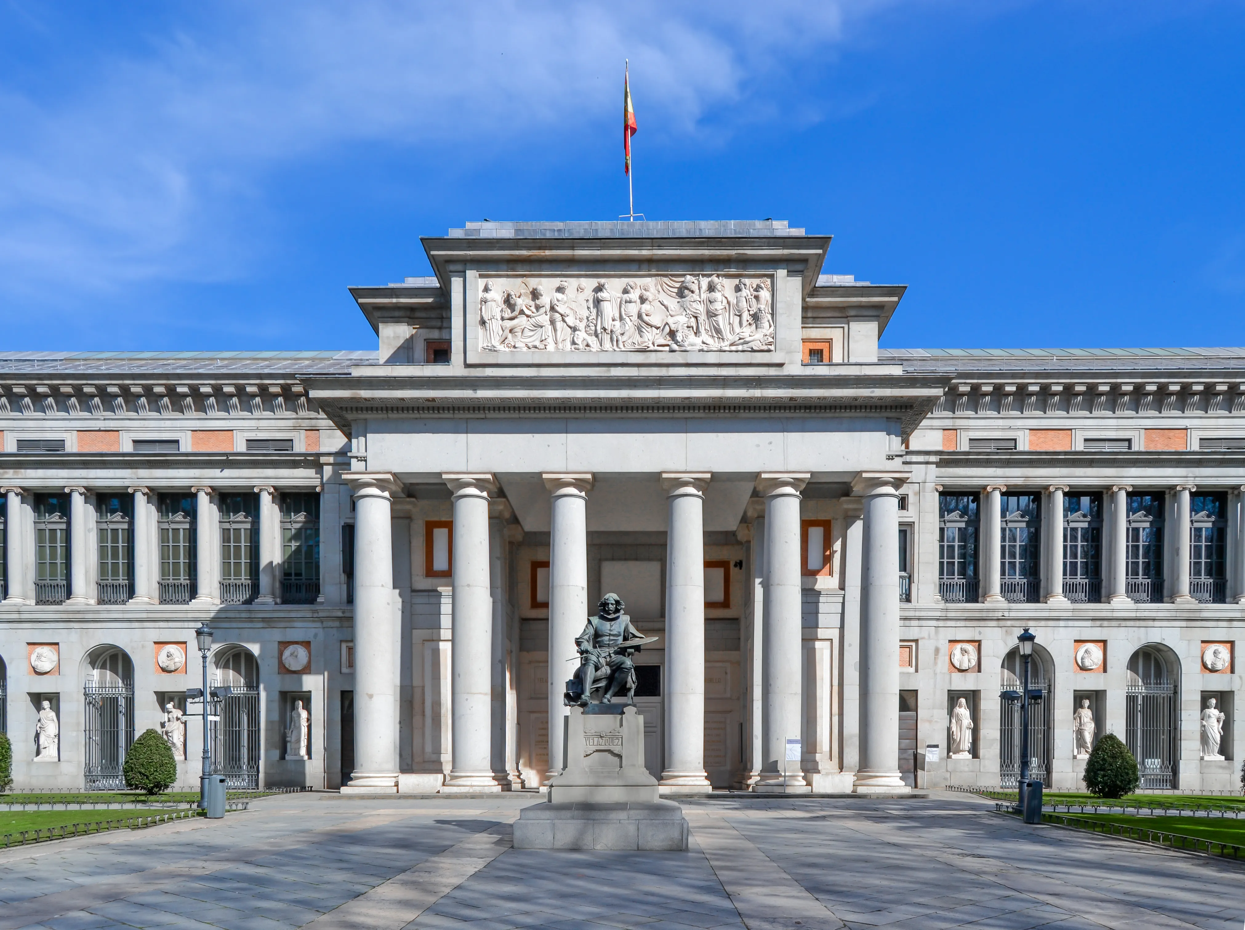 South facade of the Museo del Prado in Madrid