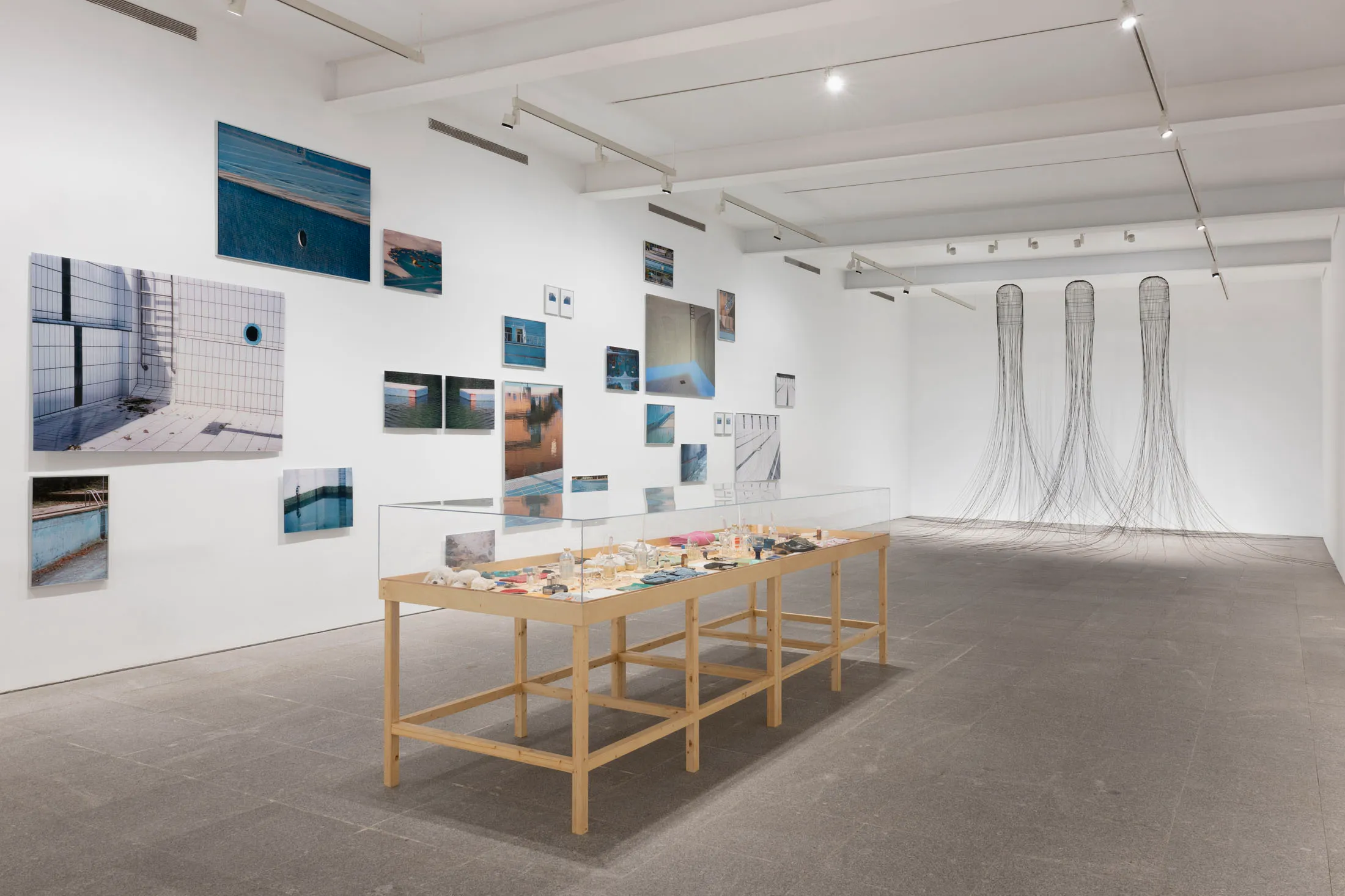 Contemporary art gallery room