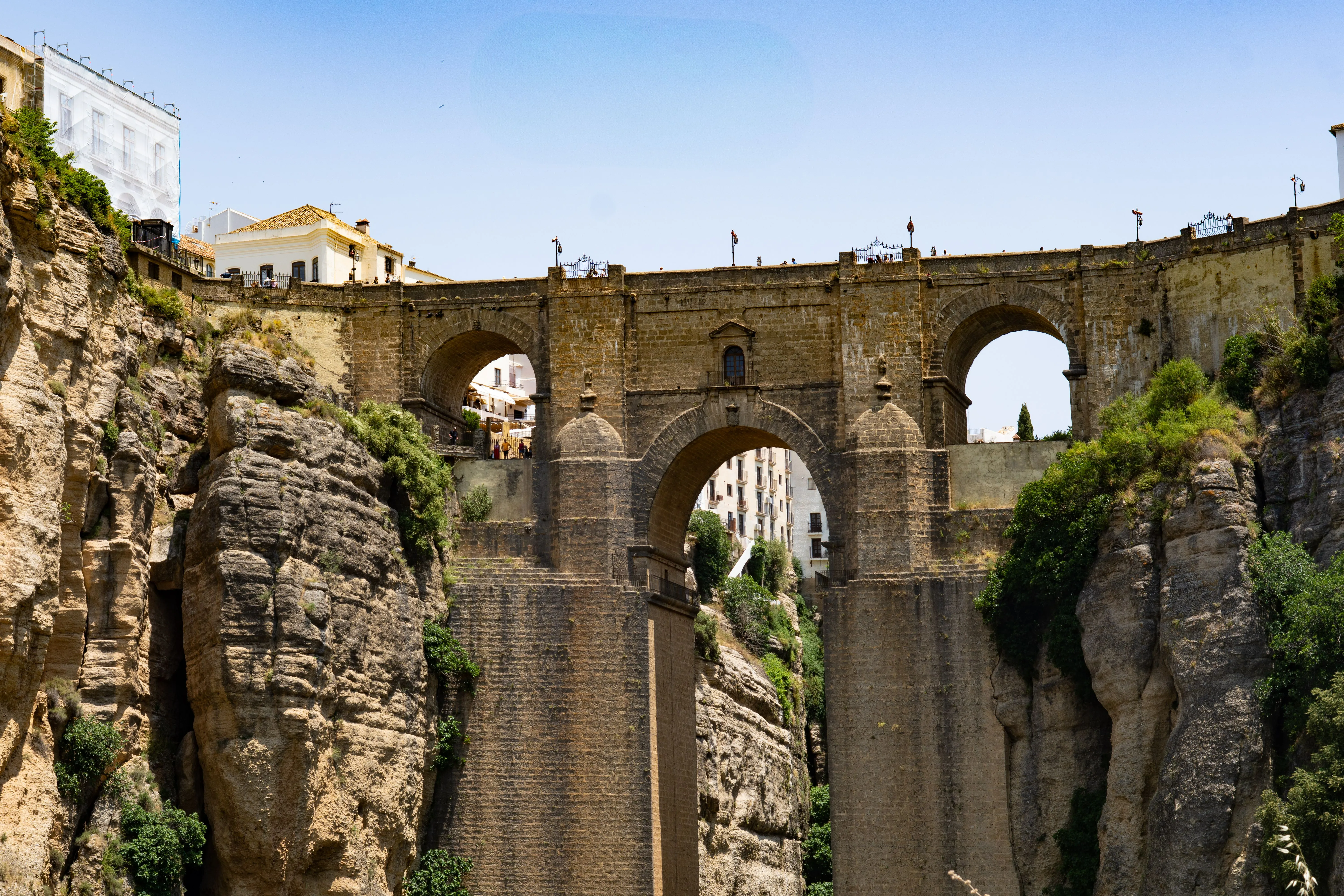 Historic stone bridge near the Caminito del Rey area