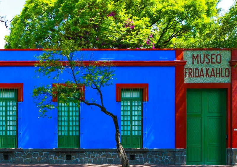 Casa Azul museum entrance in Mexico City