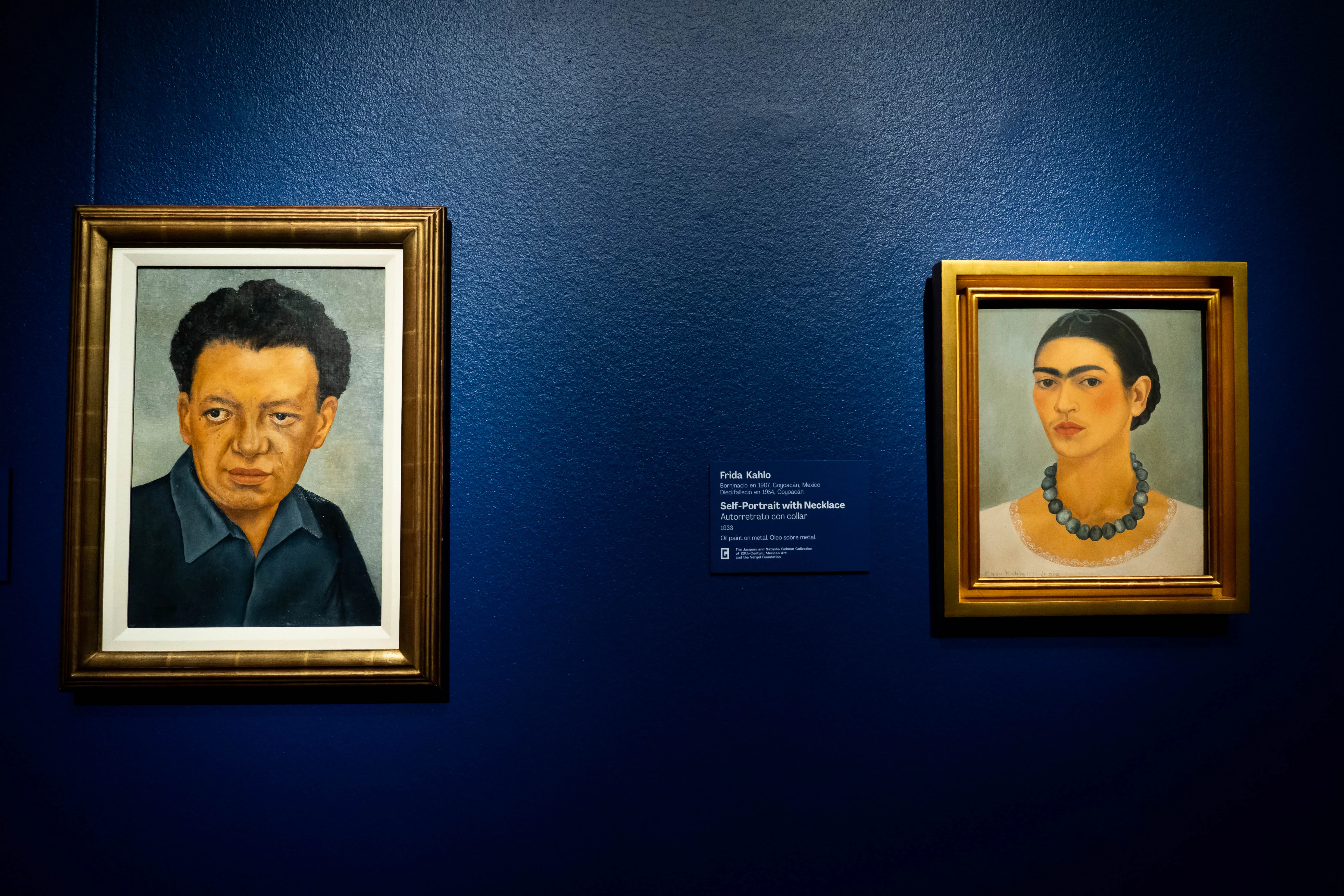 Portrait photographs of Frida Kahlo and Diego Rivera