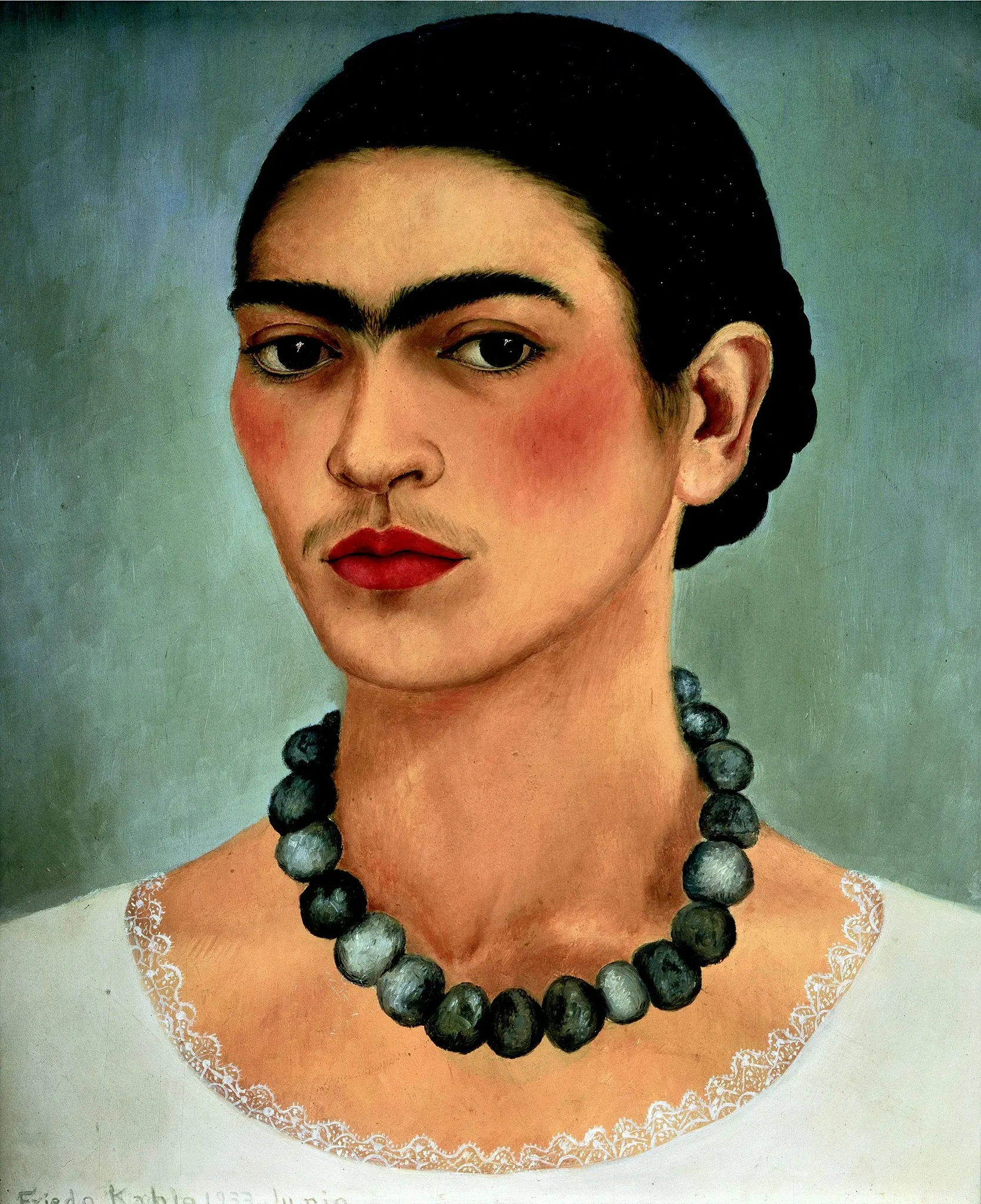 Self-portrait artwork by Frida Kahlo