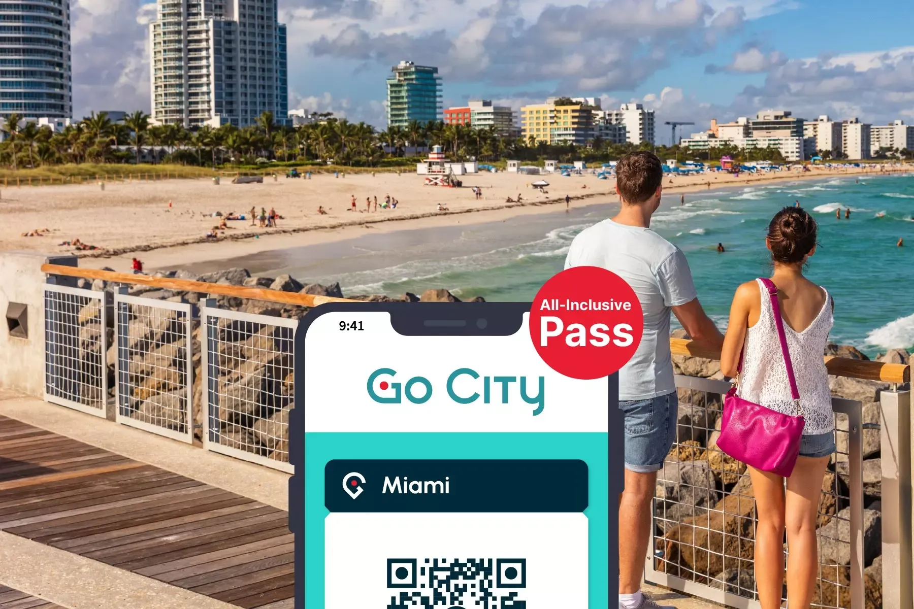 Miami city attractions card
