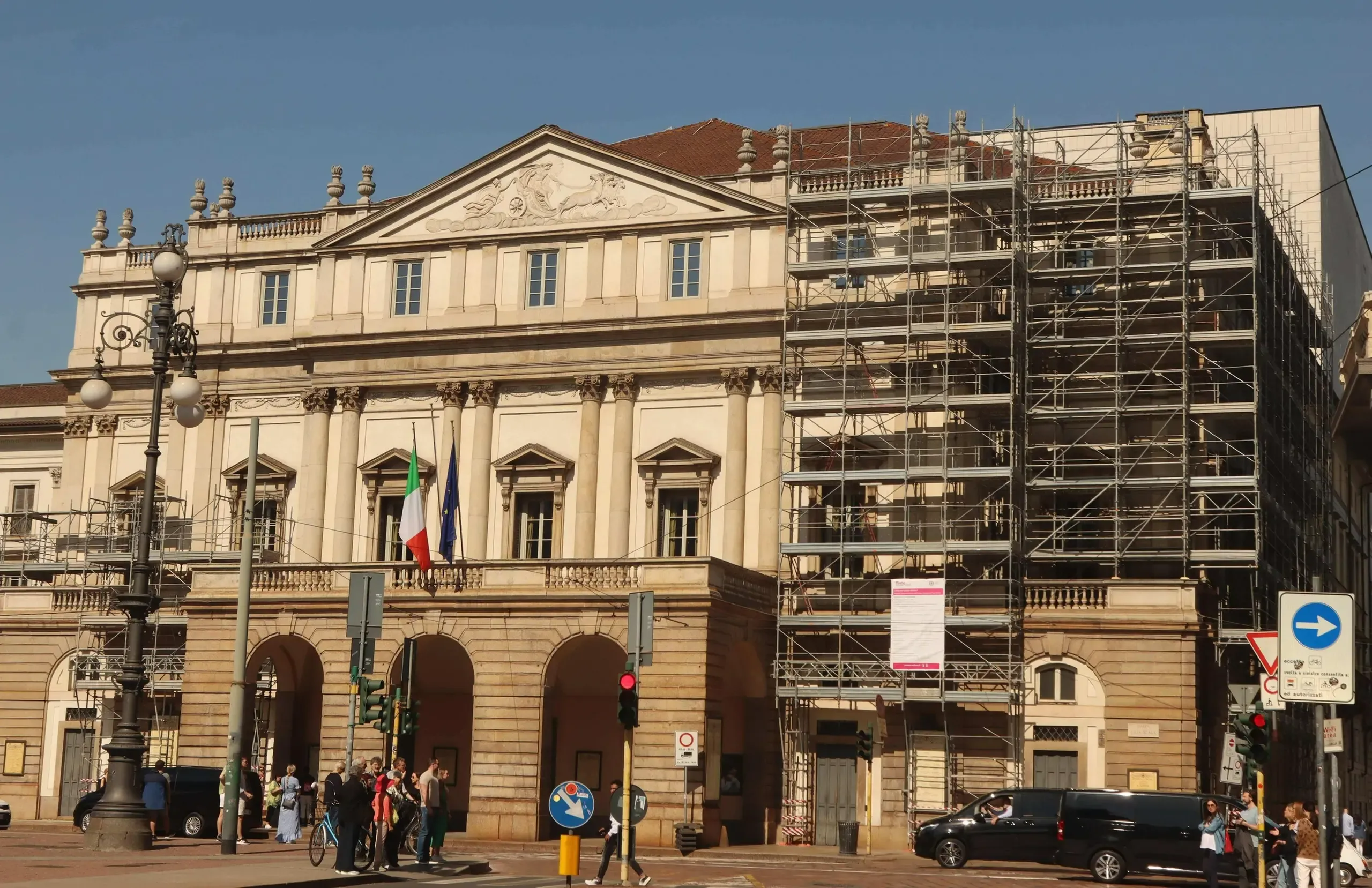 Restoration works on Teatro alla Scala