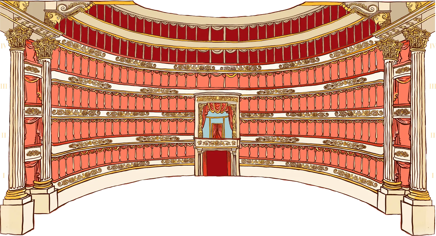 Seating map layout of the auditorium
