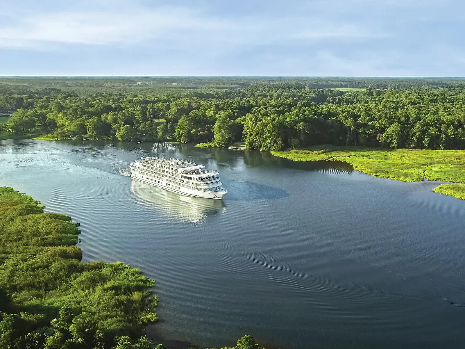 Modern Mississippi river cruise vessel