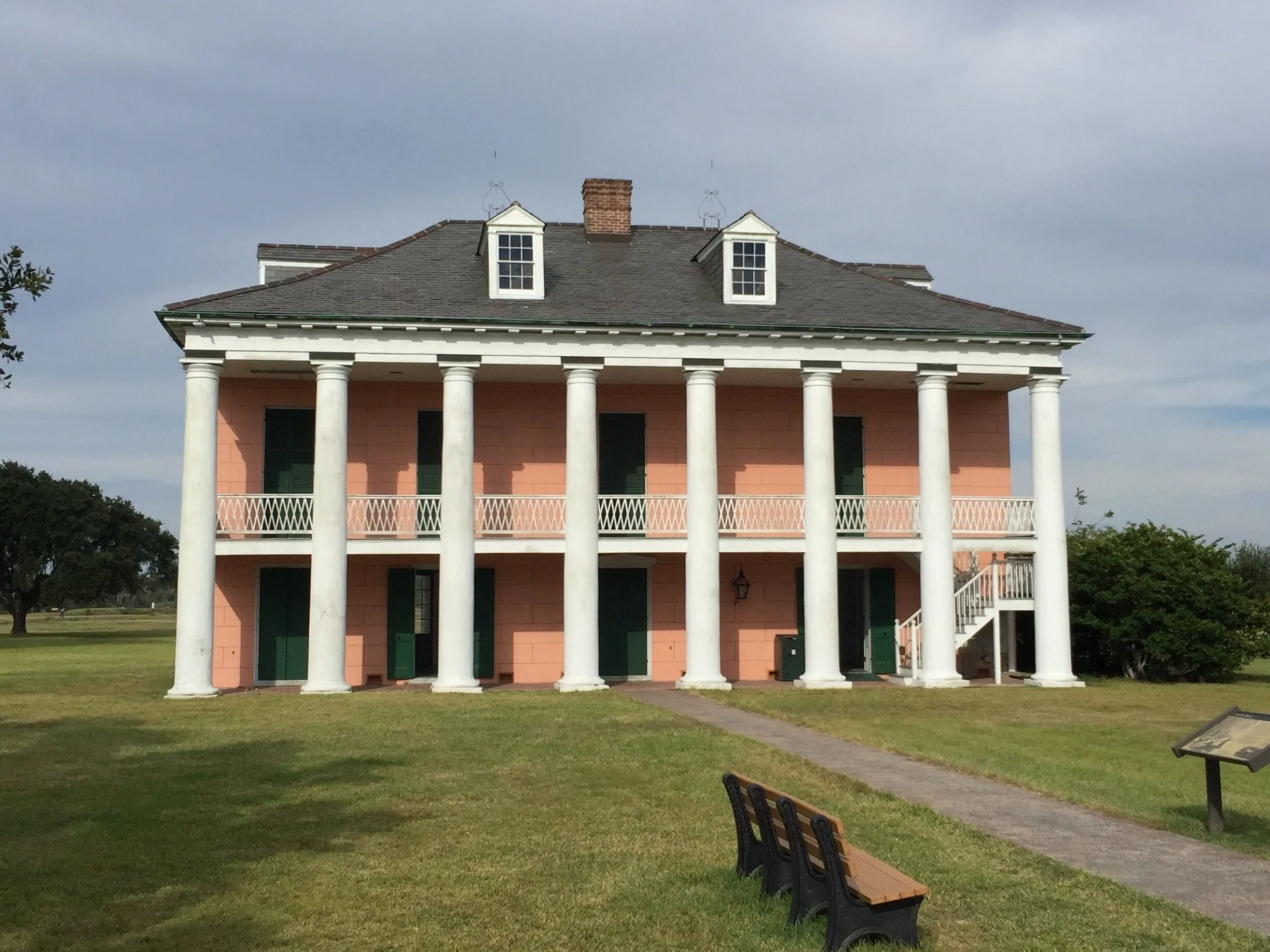 Historic home at Chalmette Battlefield near New Orleans