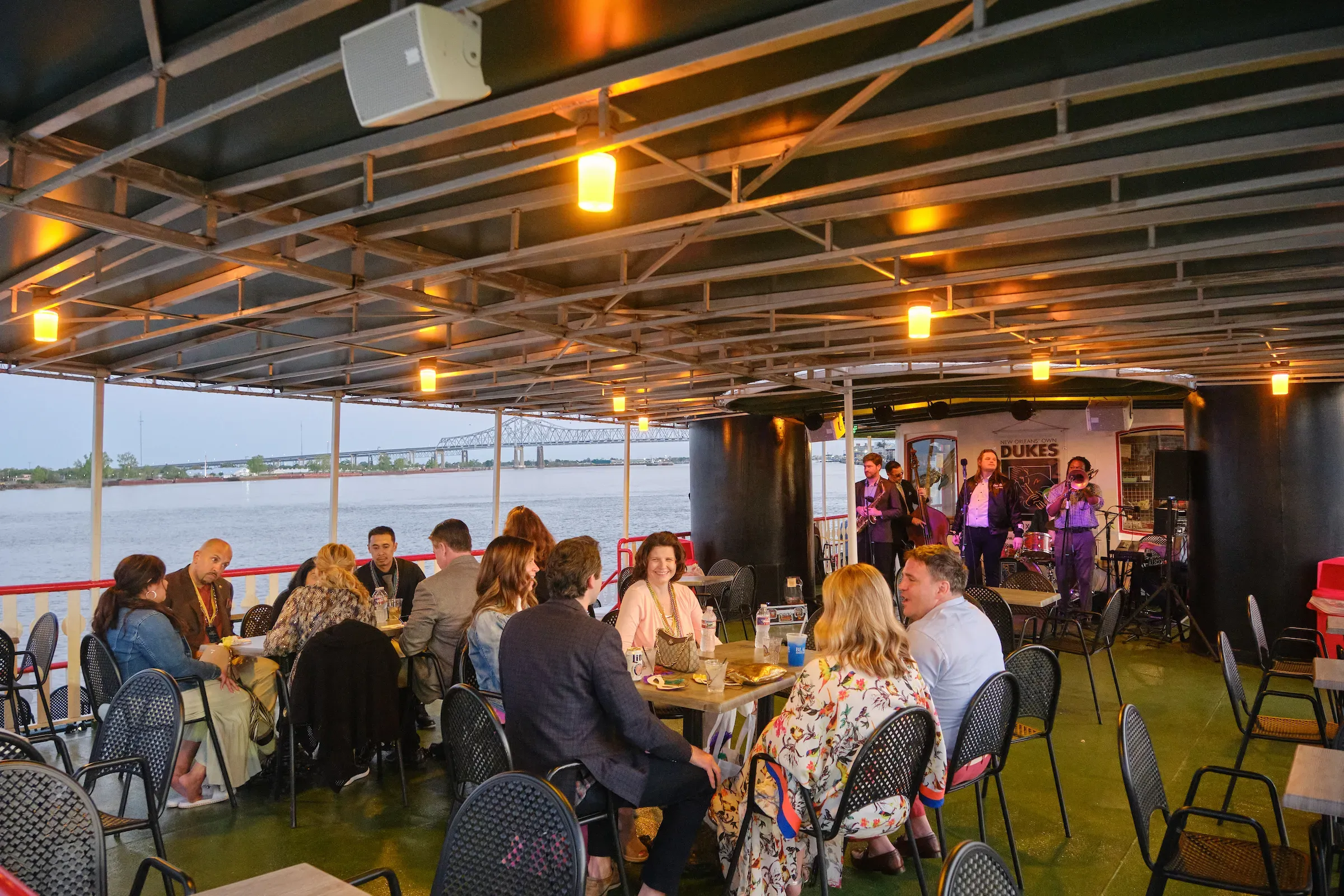 Daytime jazz cruise on the Mississippi in New Orleans
