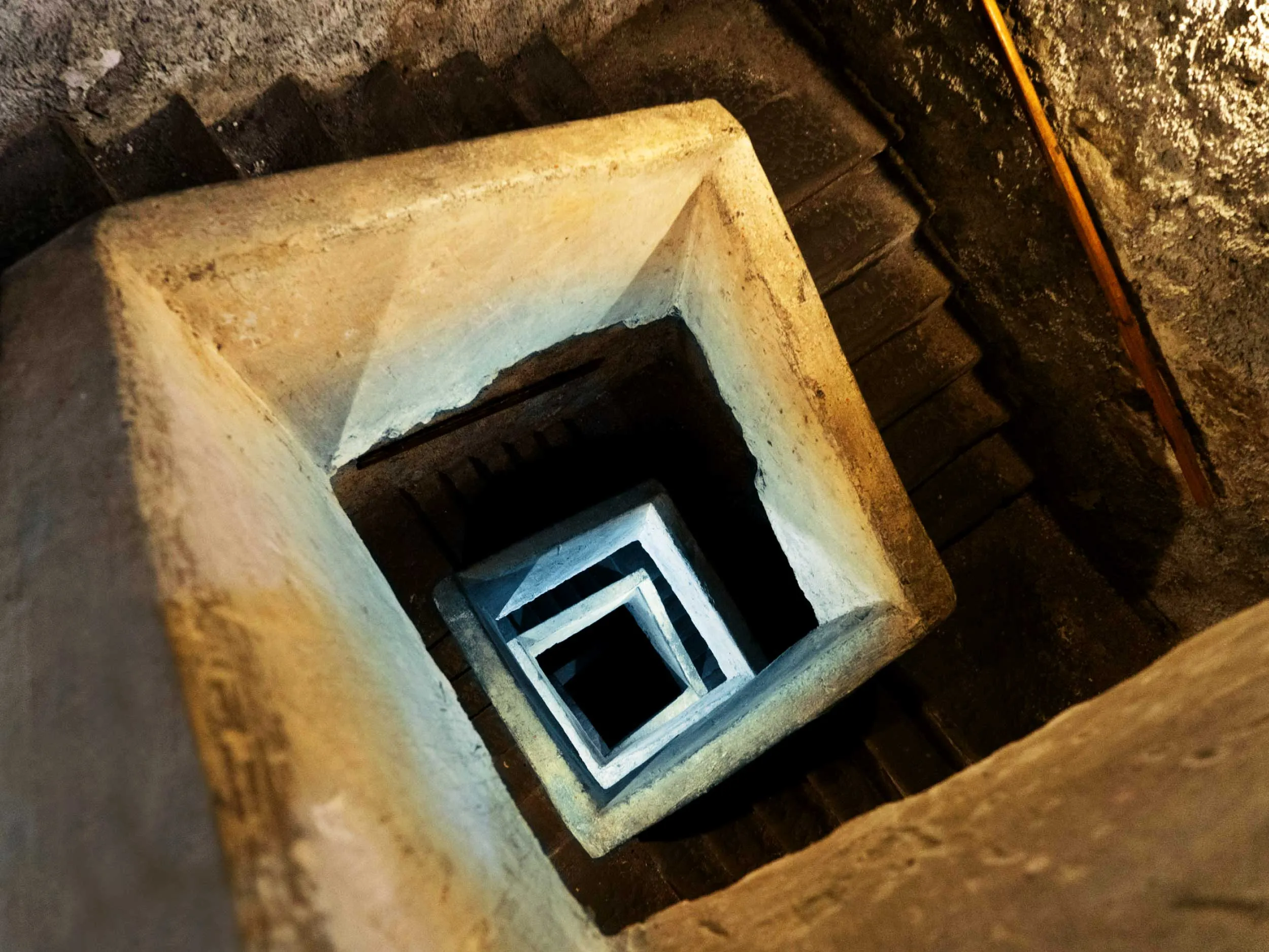 Stairs inside Napoli Sotterranea