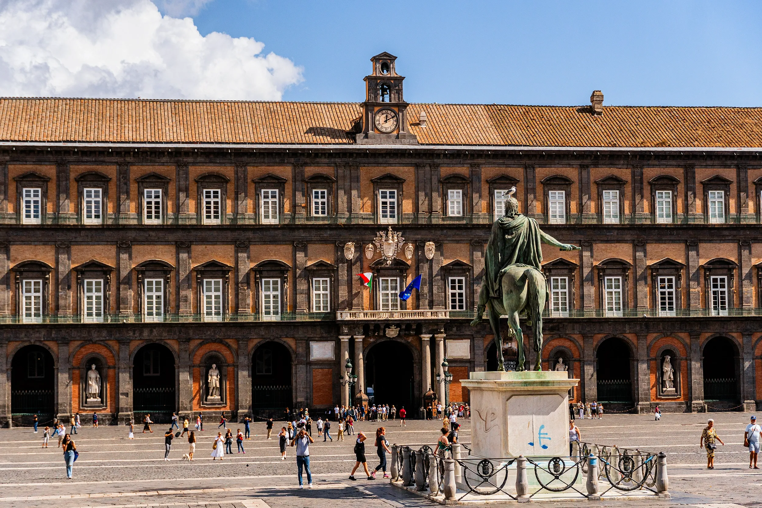 Royal Palace of Naples front facade