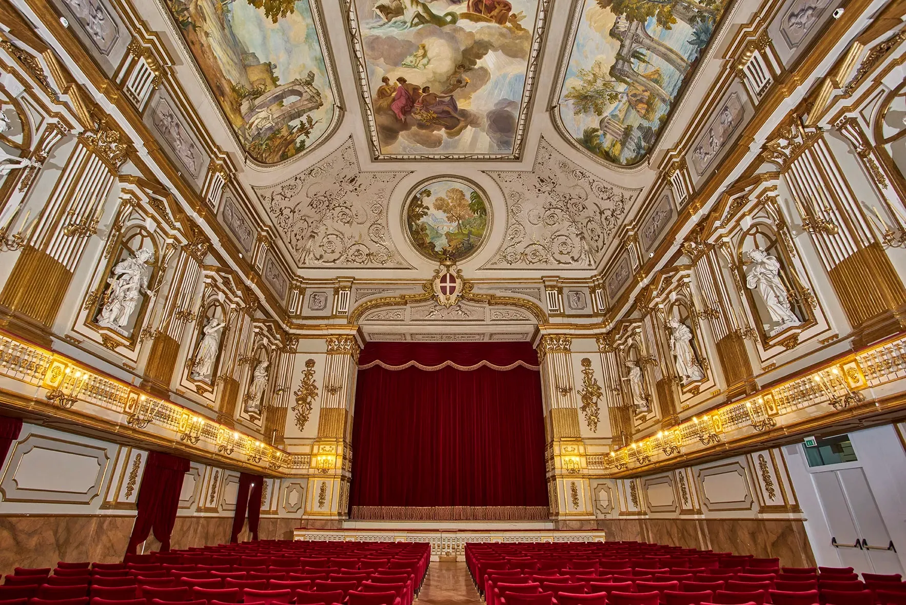 Theatre hall in the Royal Palace of Naples