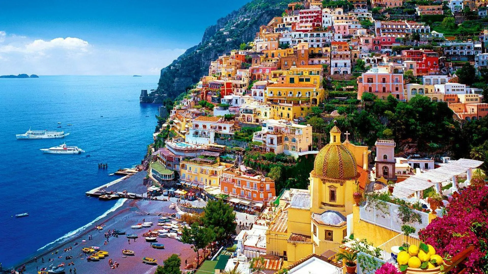Positano coastal landscape
