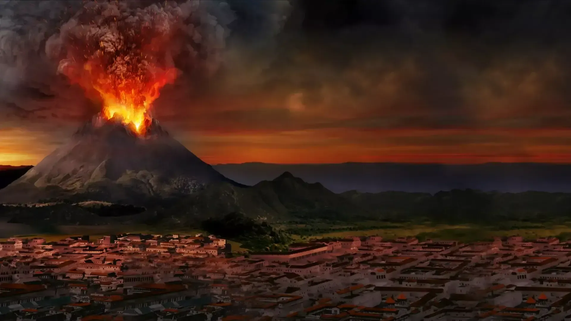 Vesuvius Eruption Depiction