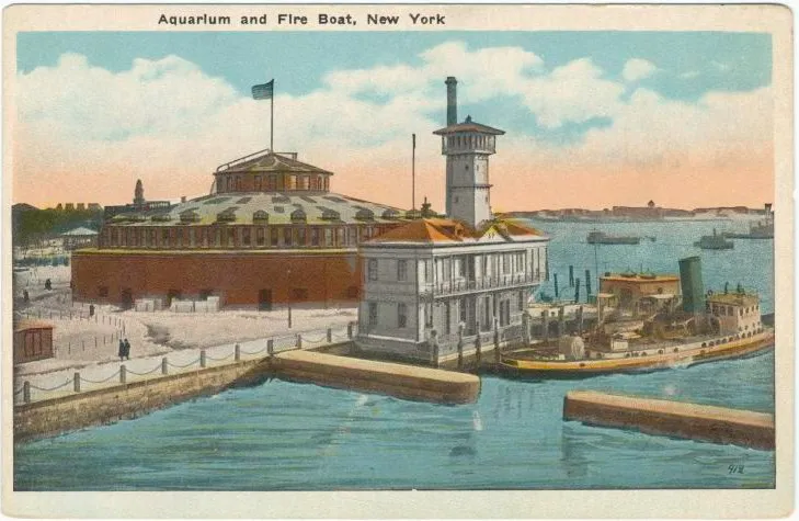 Historic New York Aquarium stamp
