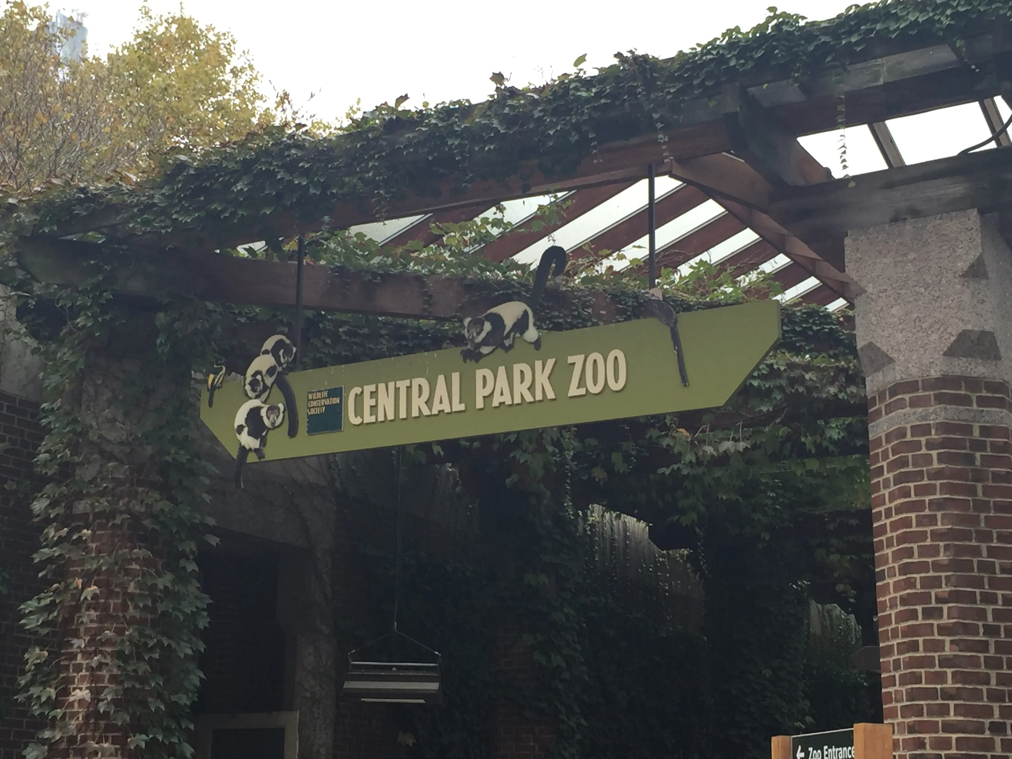 Central Park Zoo entrance close-up