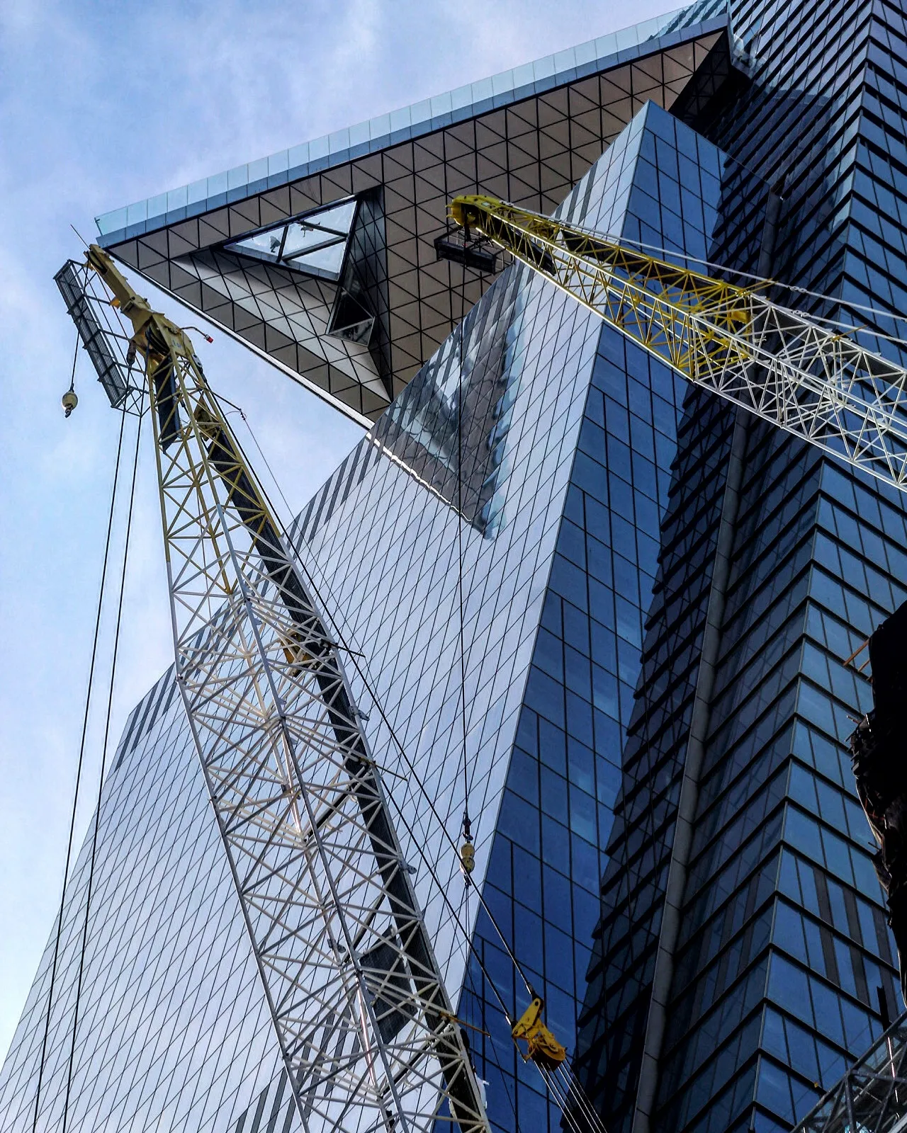 Structural frame during Edge construction