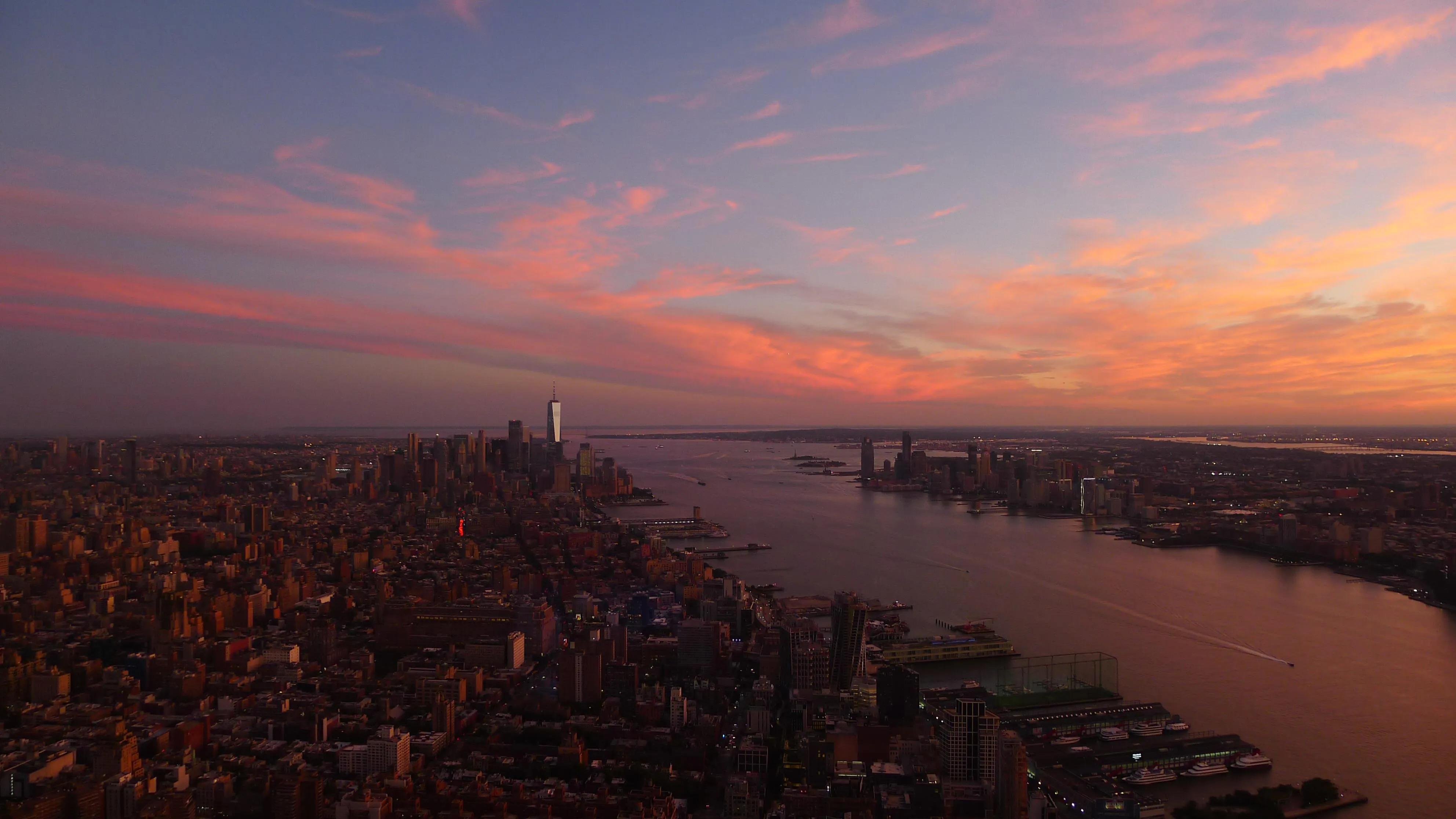 Sunset view from Edge NYC