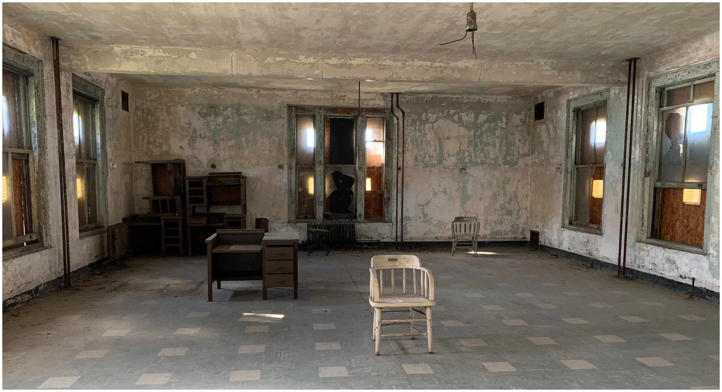 Ellis Island interrogation room