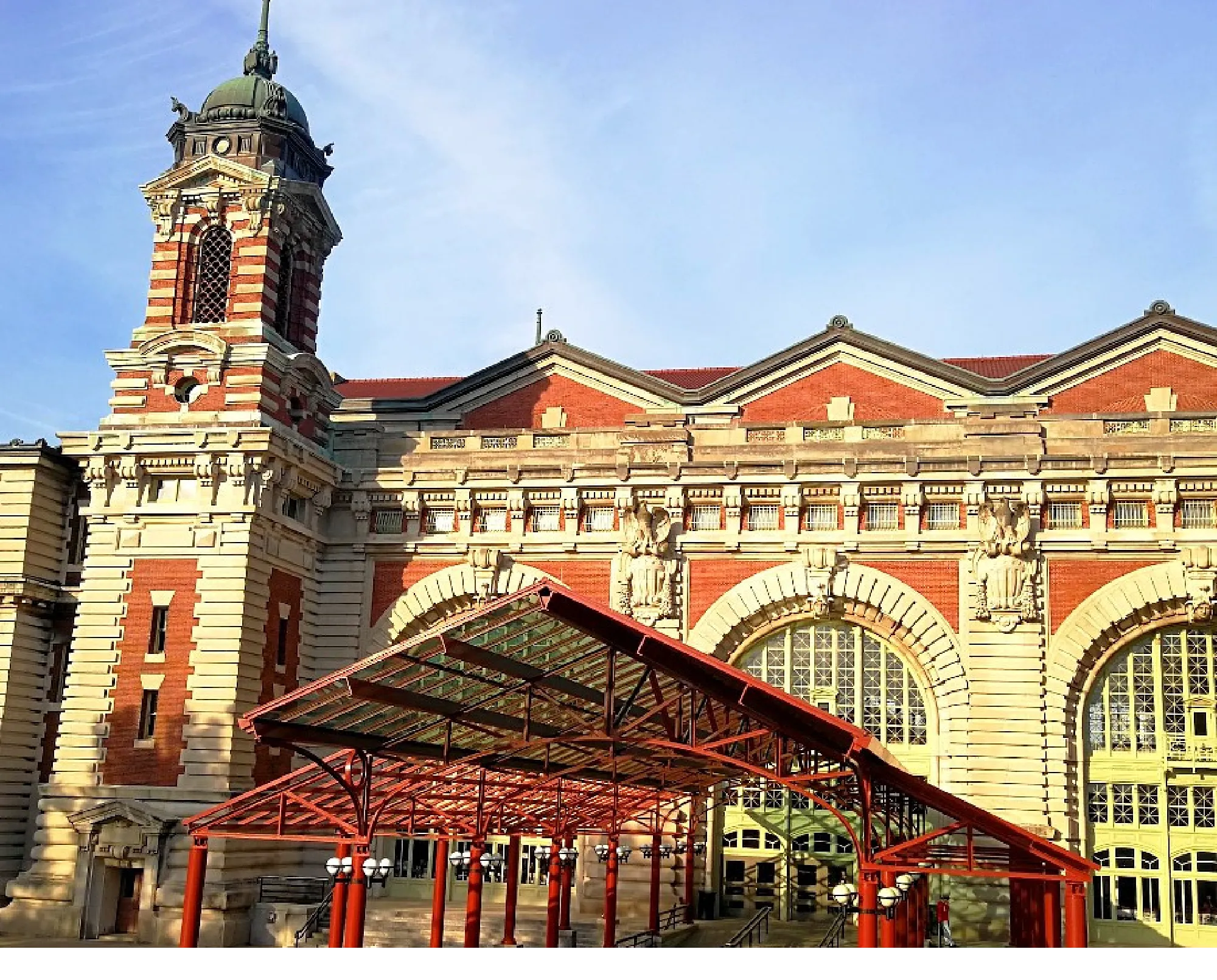 Ellis Island main building front view