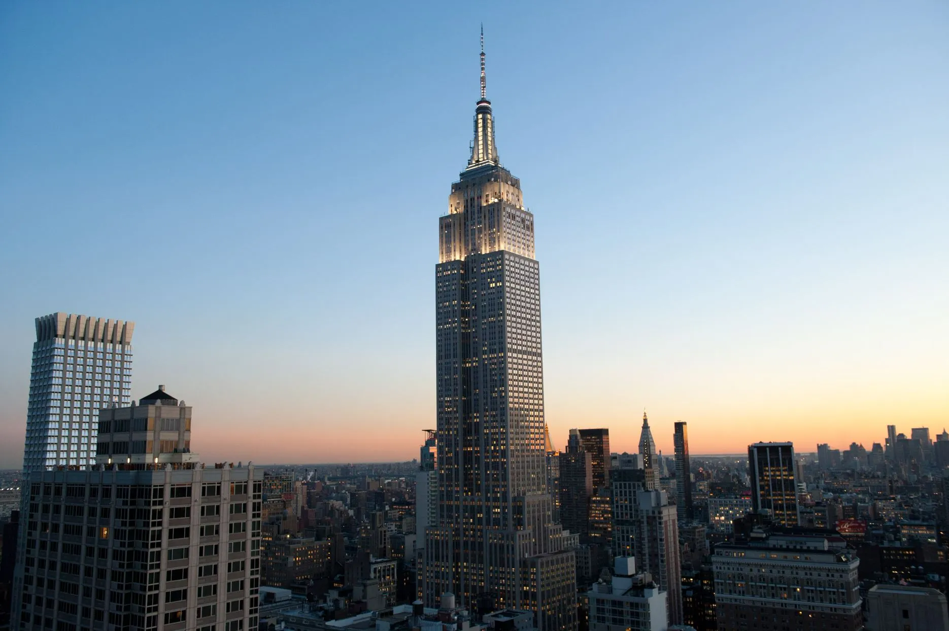 Empire State Building at sunrise