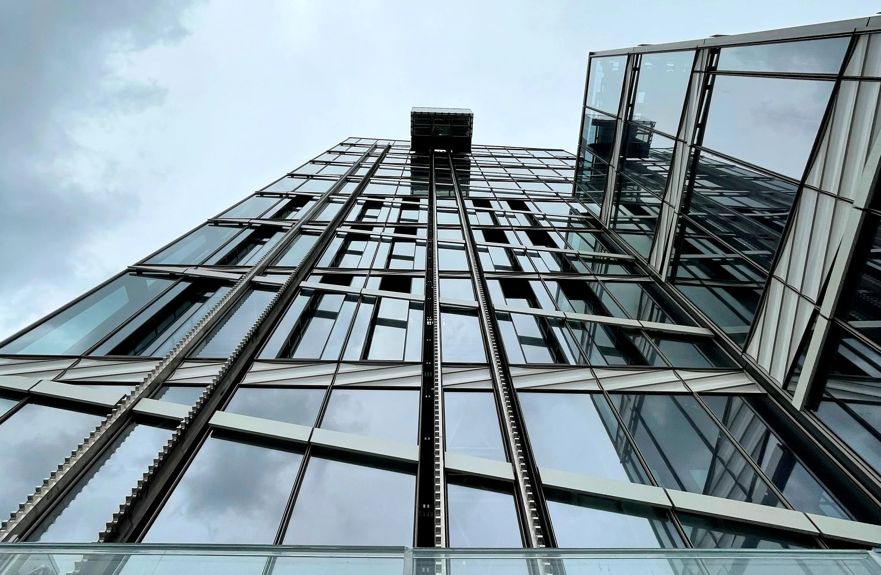 All-glass Ascent elevator interior