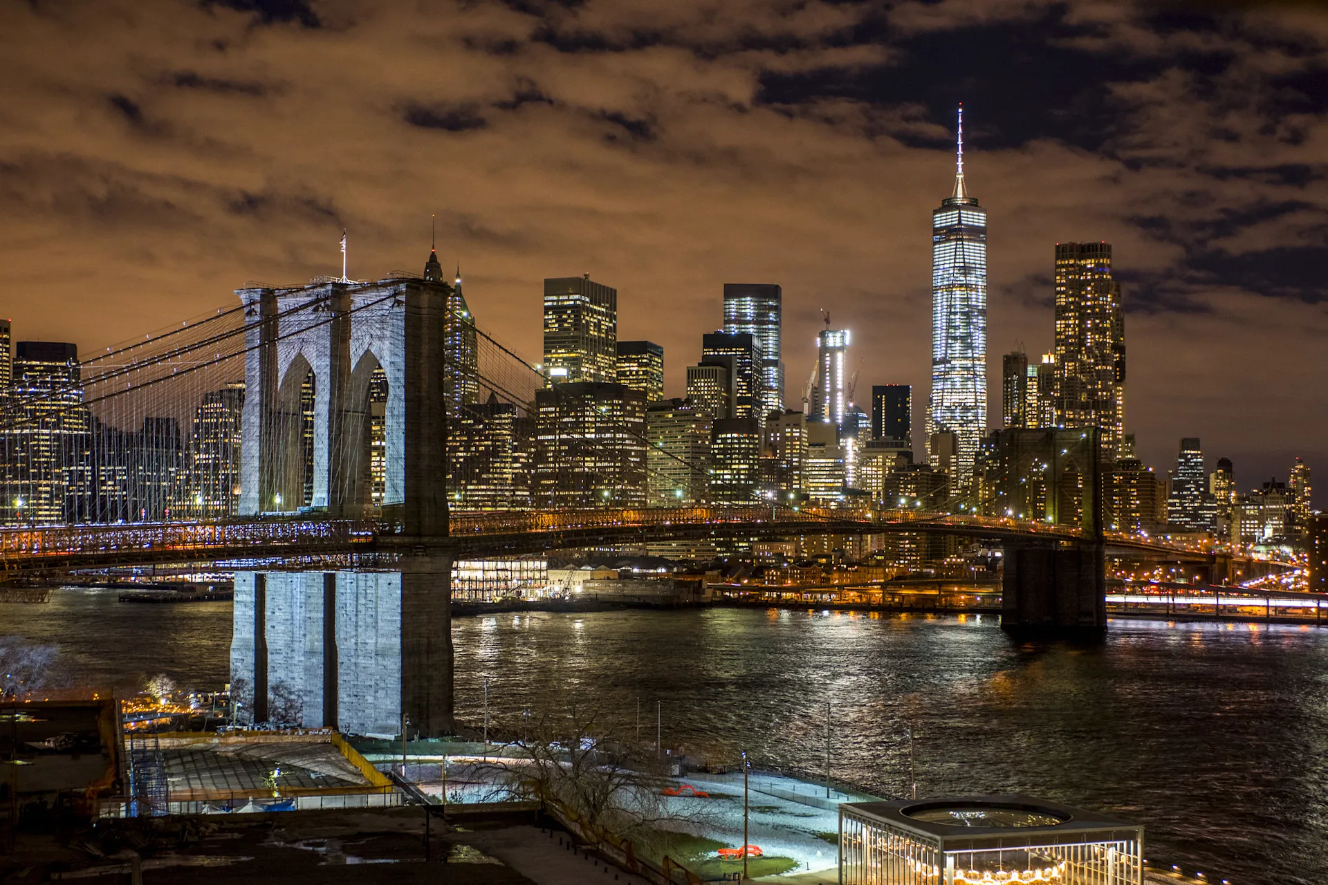 Brooklyn Bridge at night