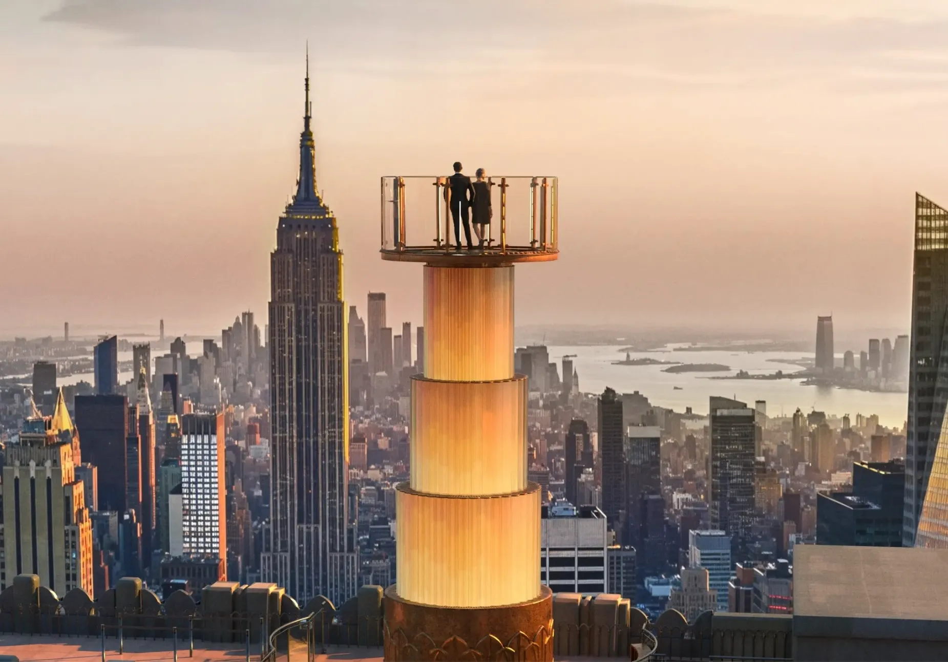 Top of the Rock observation deck view