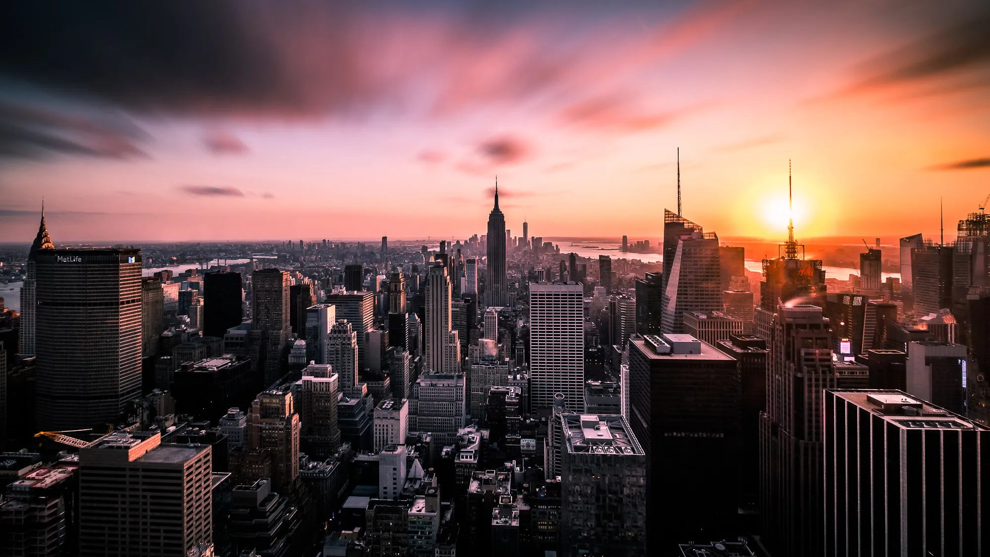 Sunset View from Top of the Rock