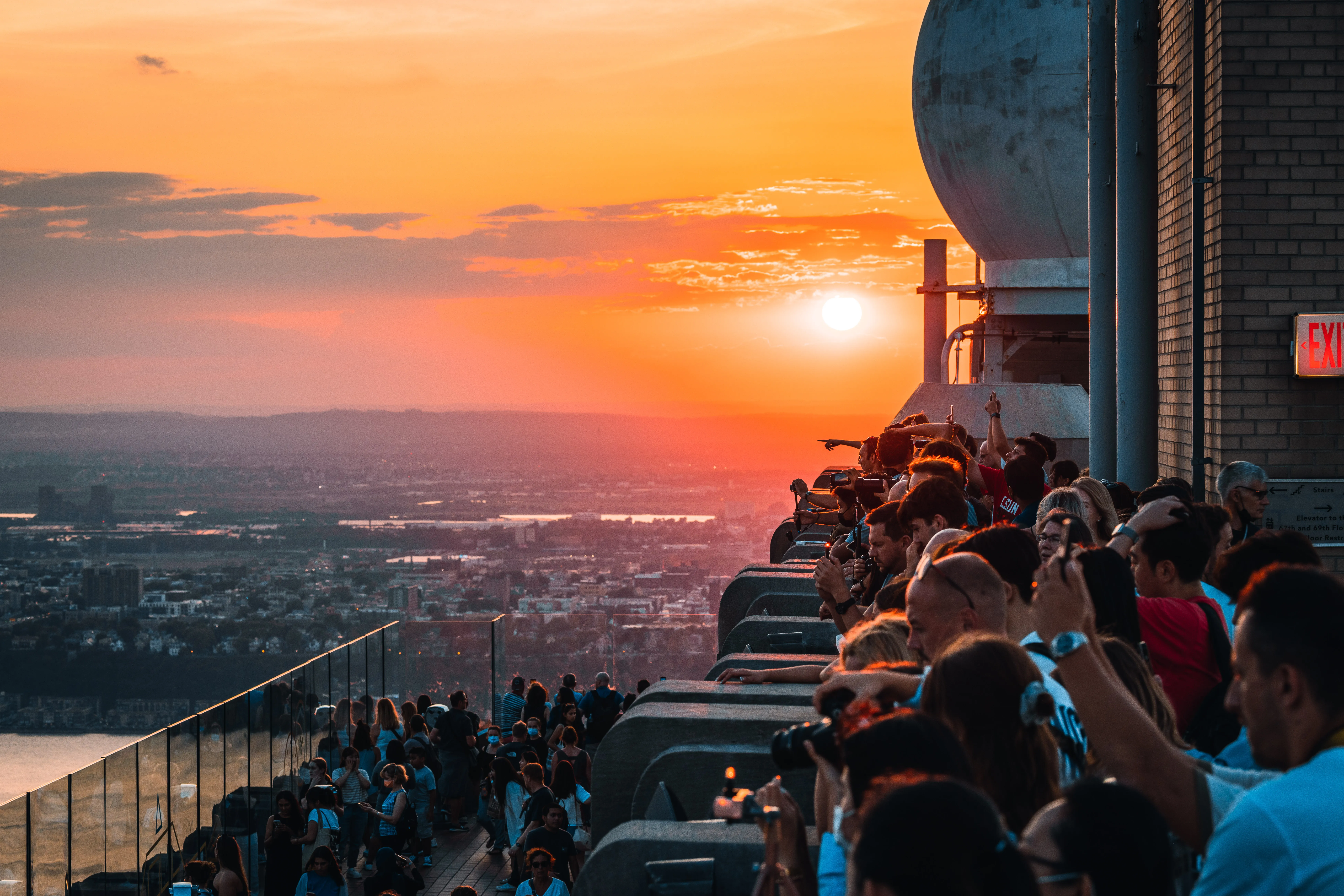 Sunset View from Top of the Rock