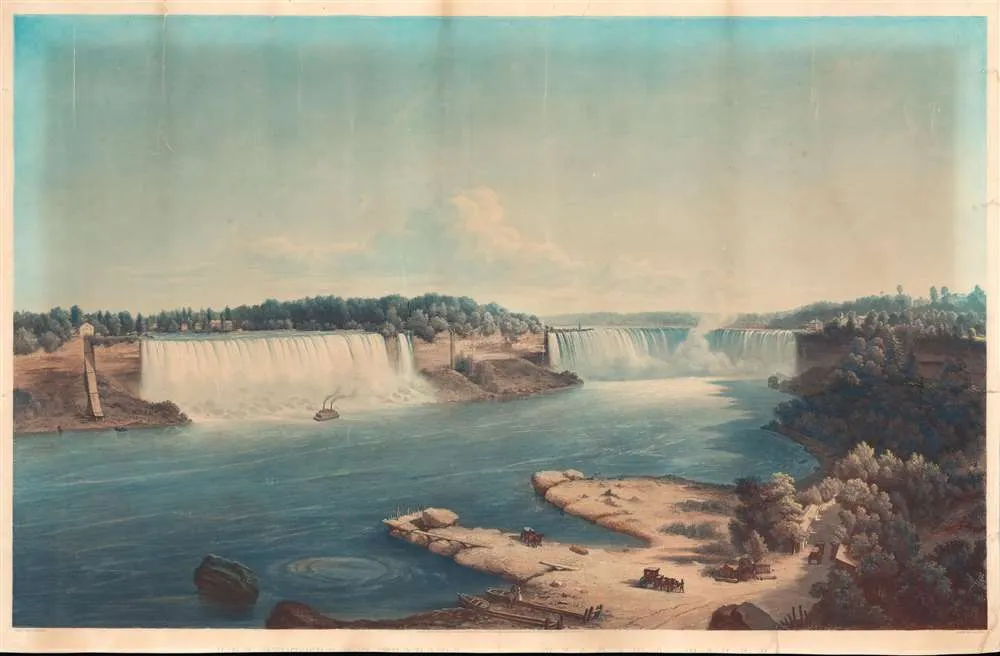 1852 painting depicting Niagara Falls