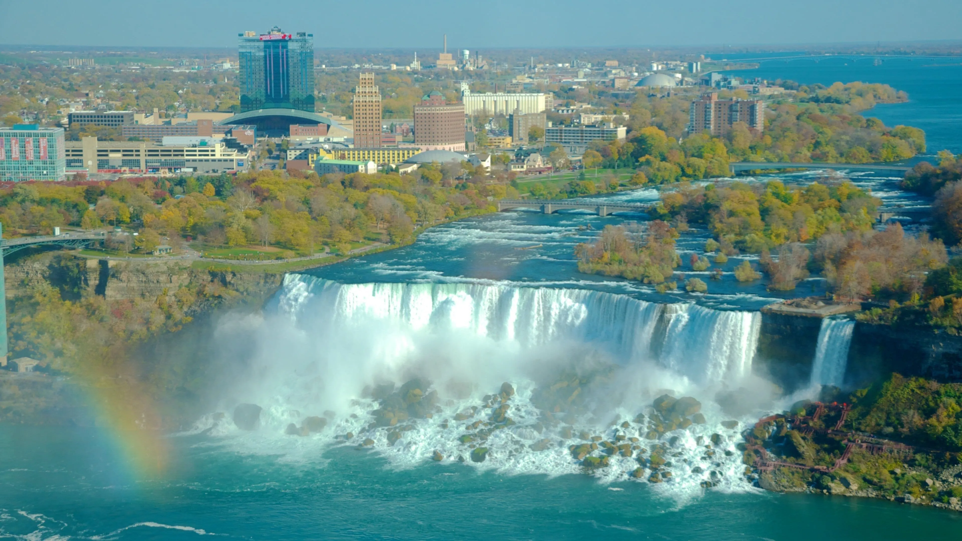 Aerial view of Niagara Falls