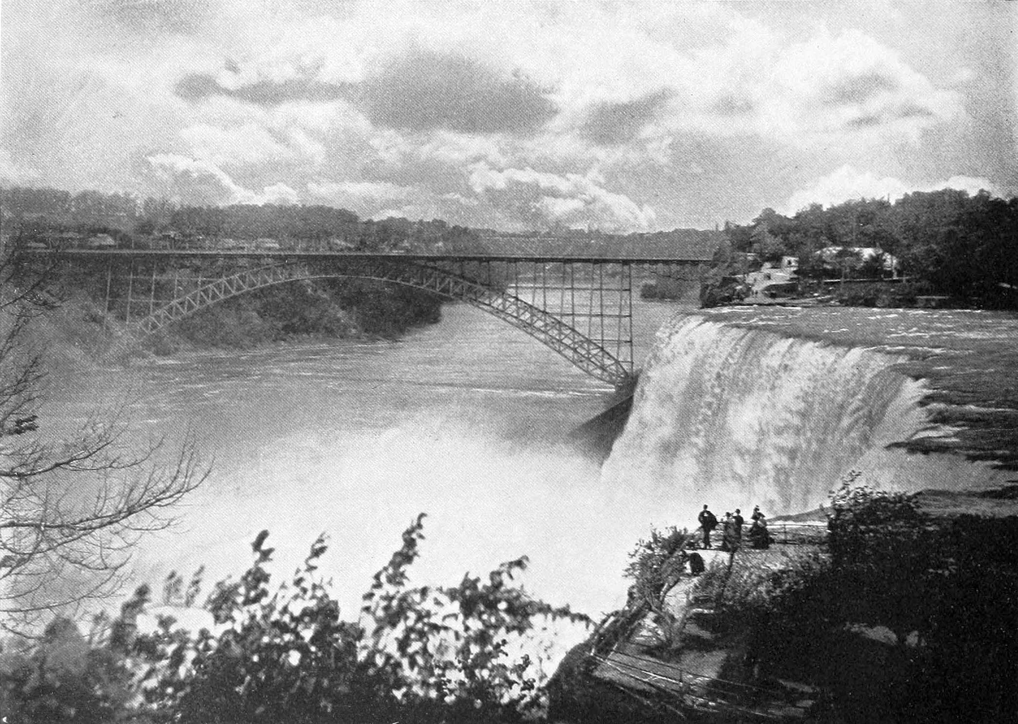 Honeymoon Bridge at Niagara around 1900