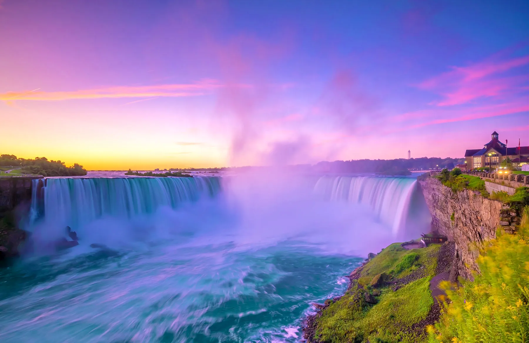 Niagara Falls at sunset