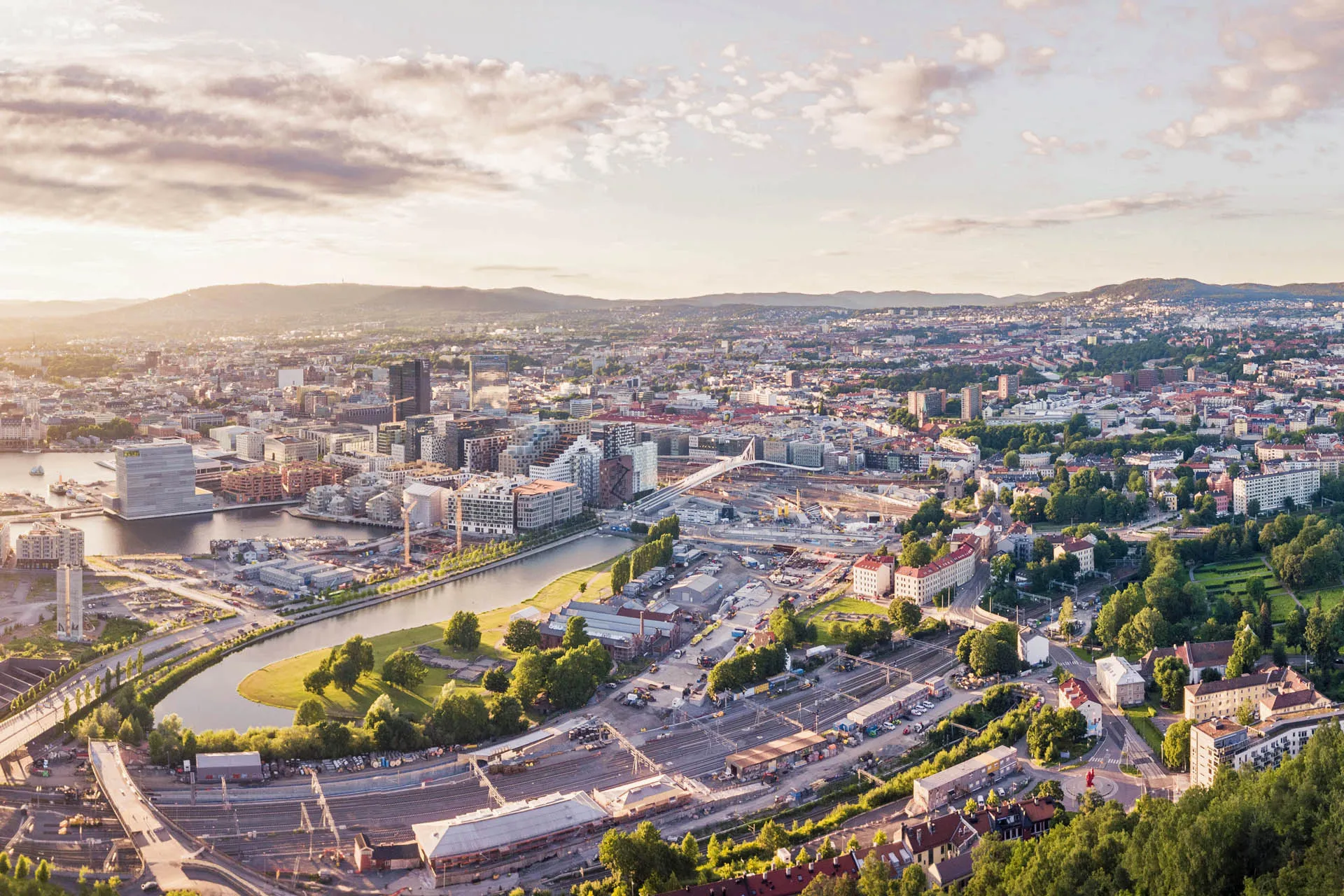 Oslo aerial panorama