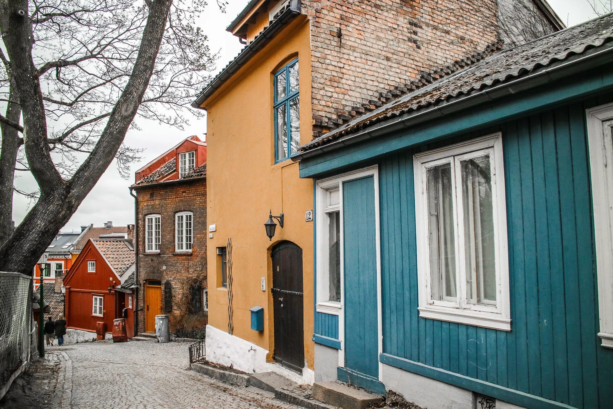 Historic colourful houses