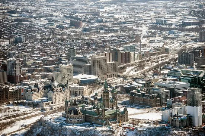 Modern Ottawa skyline and urban layout