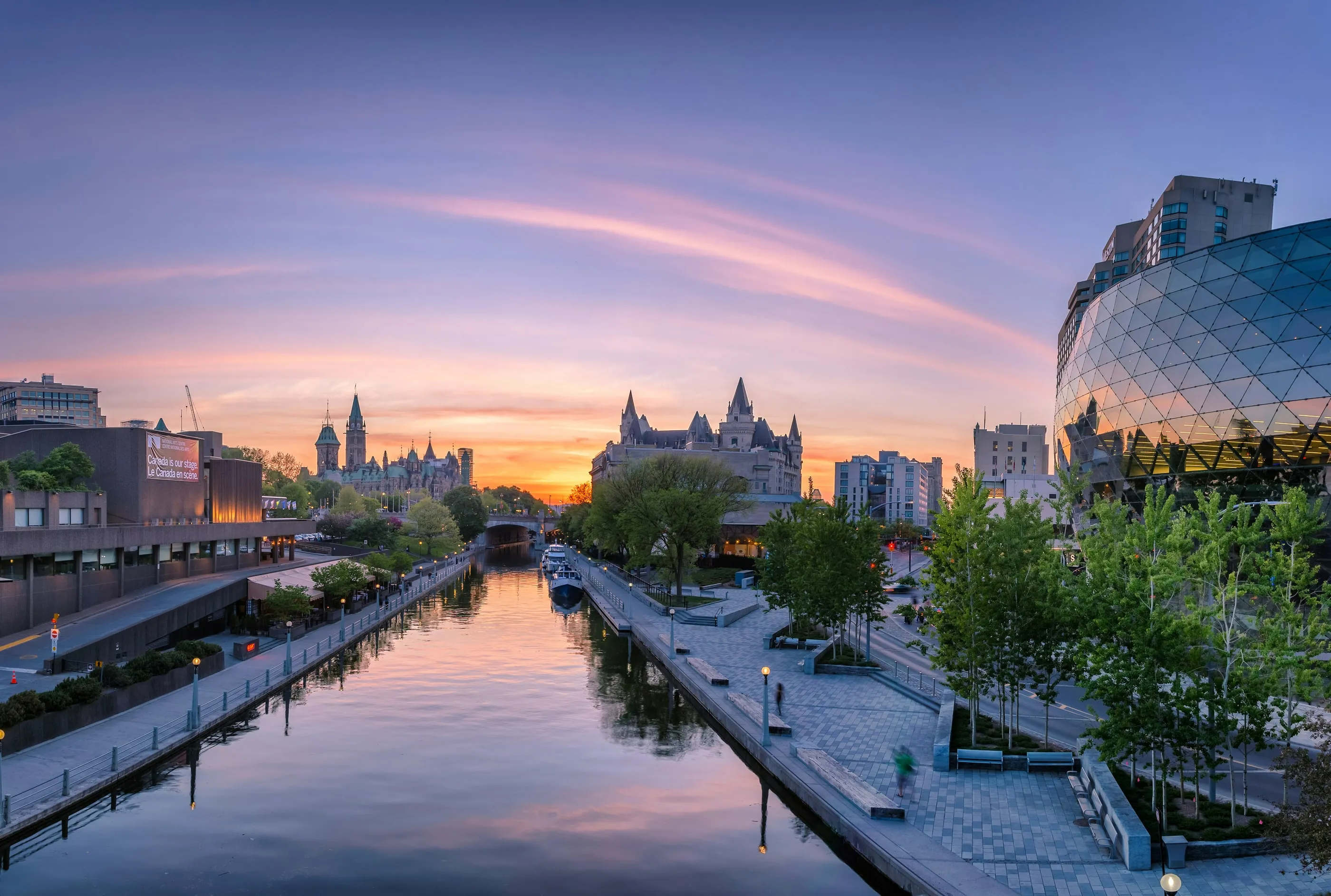 Rideau Canal in central Ottawa